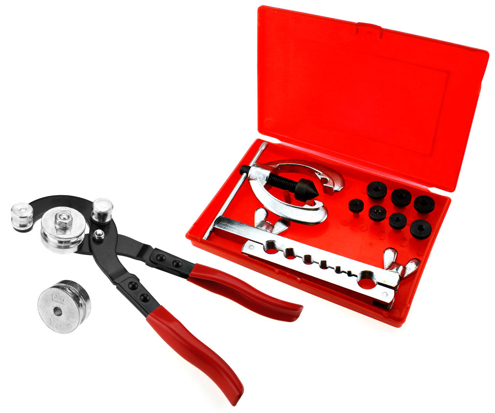 9PCS PLUMBING PIPE FLARING PLUMBERS TOOL KIT WITH 4 IN 1 BRAKE PIPE