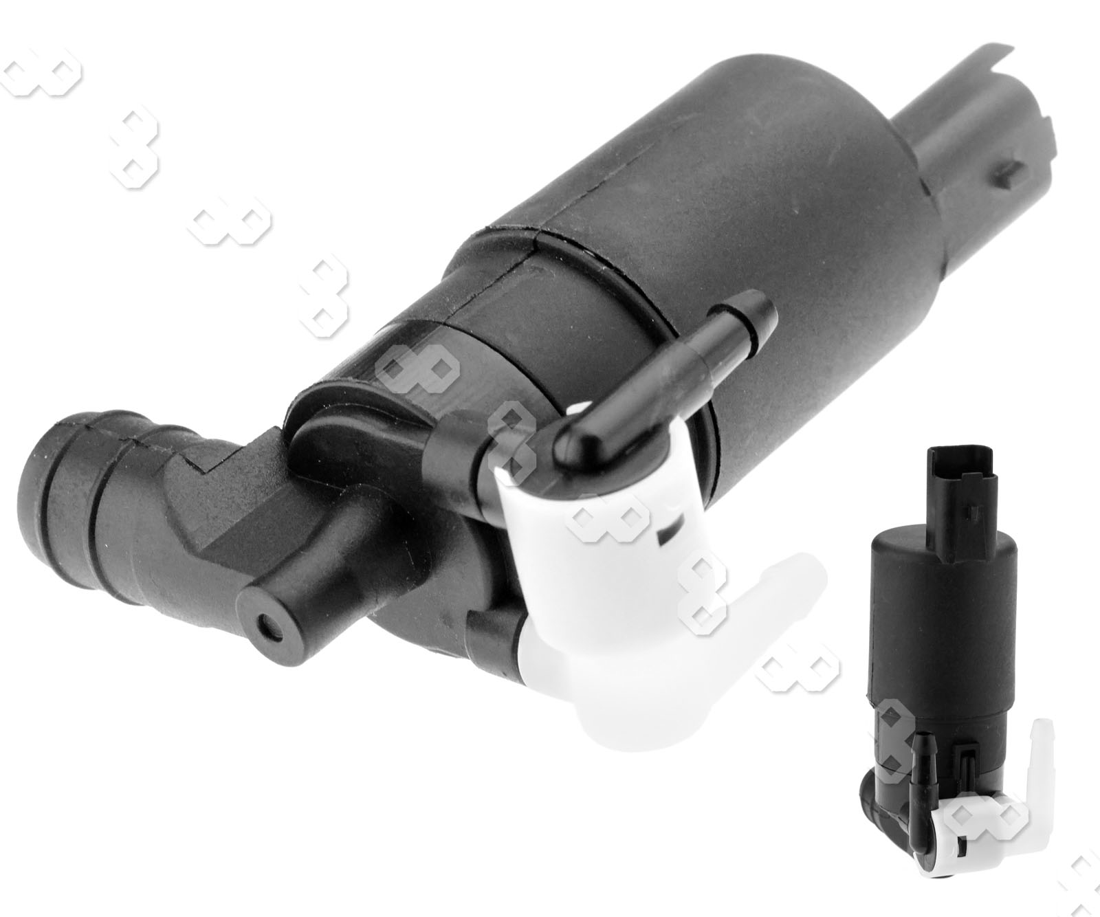 TWIN OUTLET WINDSCREEN WASHER PUMP FOR PEUGEOT 106, 207, 207 CC, 207 SW