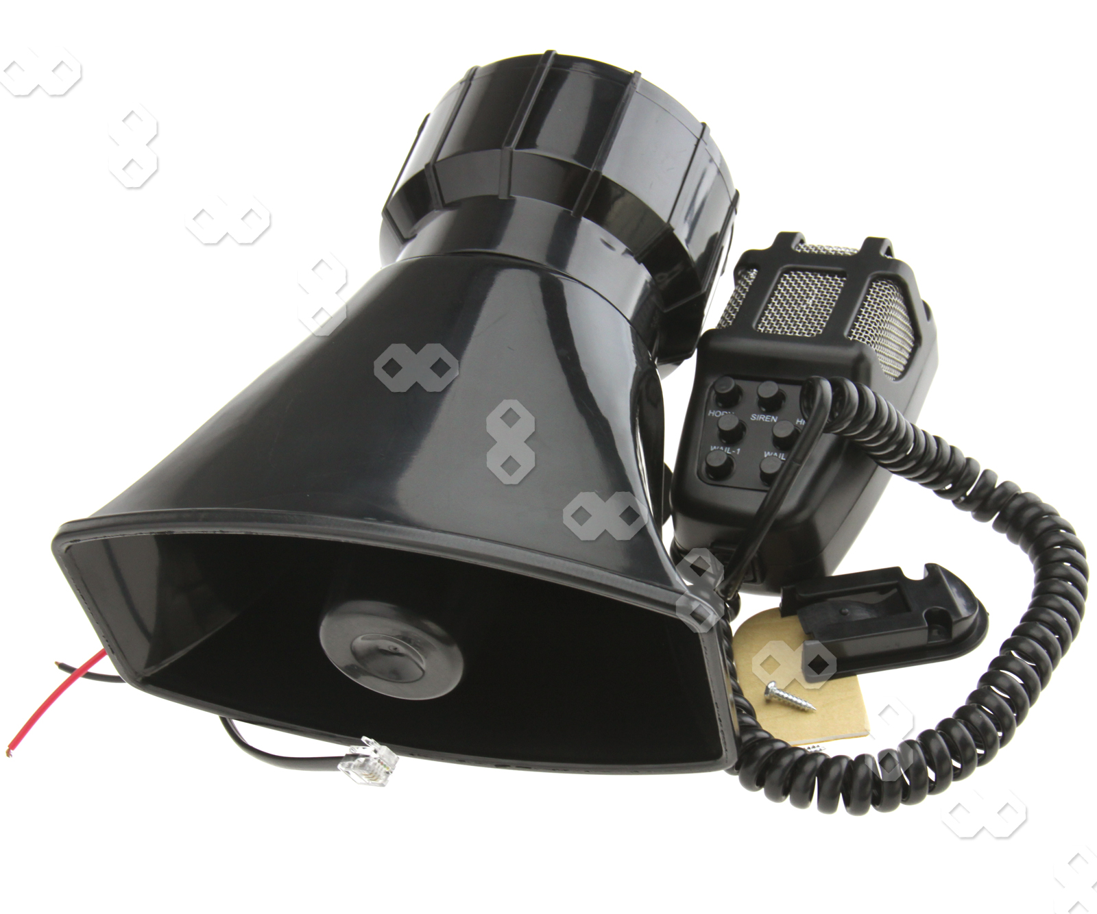 12V 115db Loud Horn Siren For Car Boat Van Truck 7 Sounds PA System