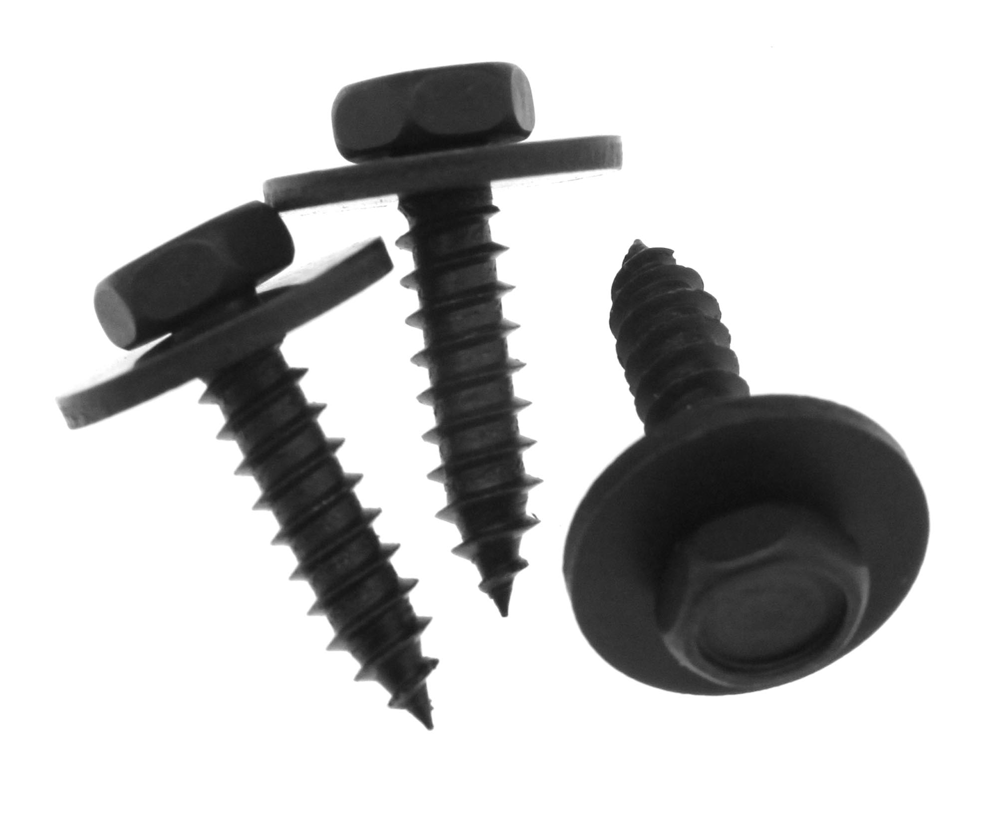 10x Black Tapper Screw for Bumpers Engine Shields Splash Guard for BMW
