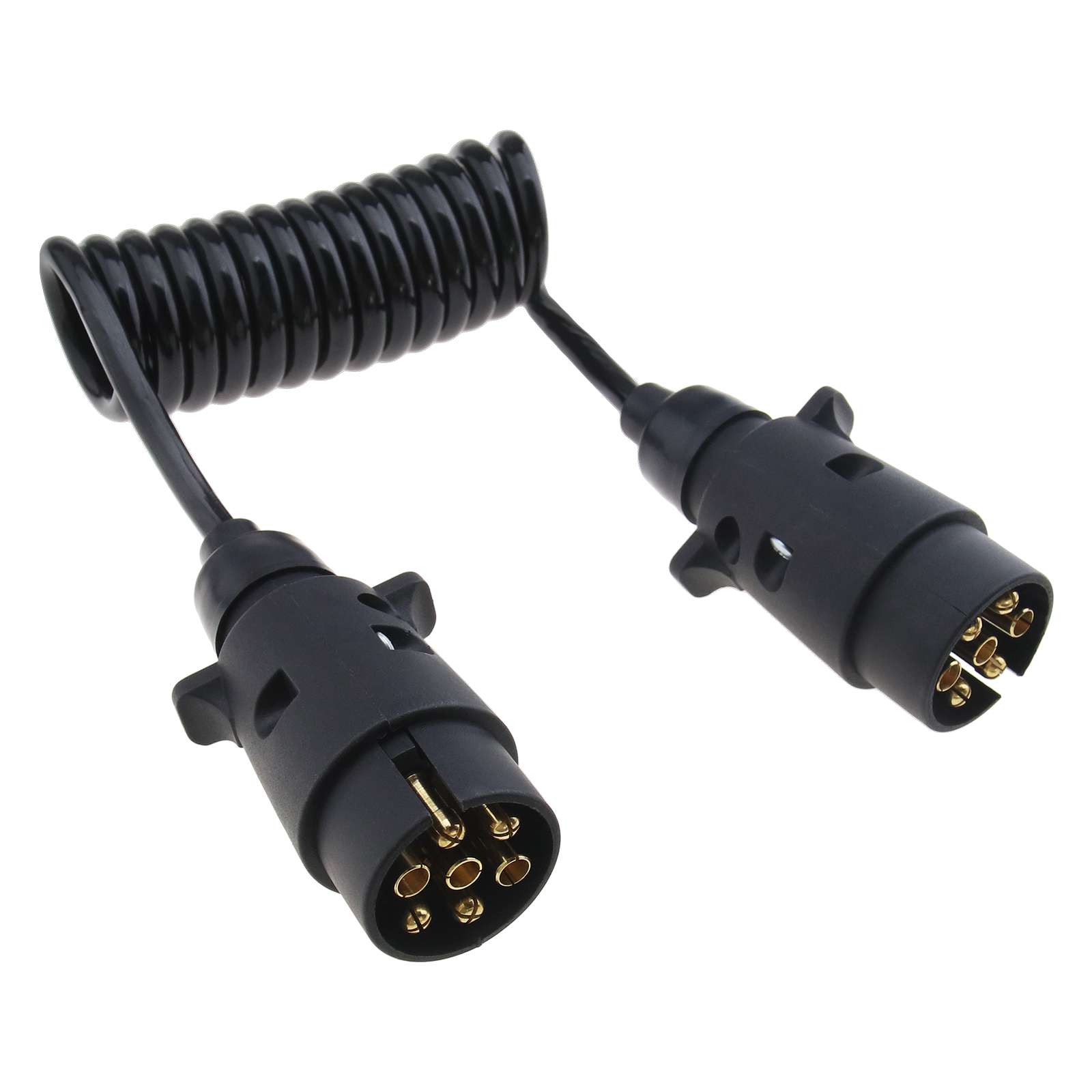 1.2m Trailer Light Socket Extension Cable 7 Pin Plug & Socket Caravan
