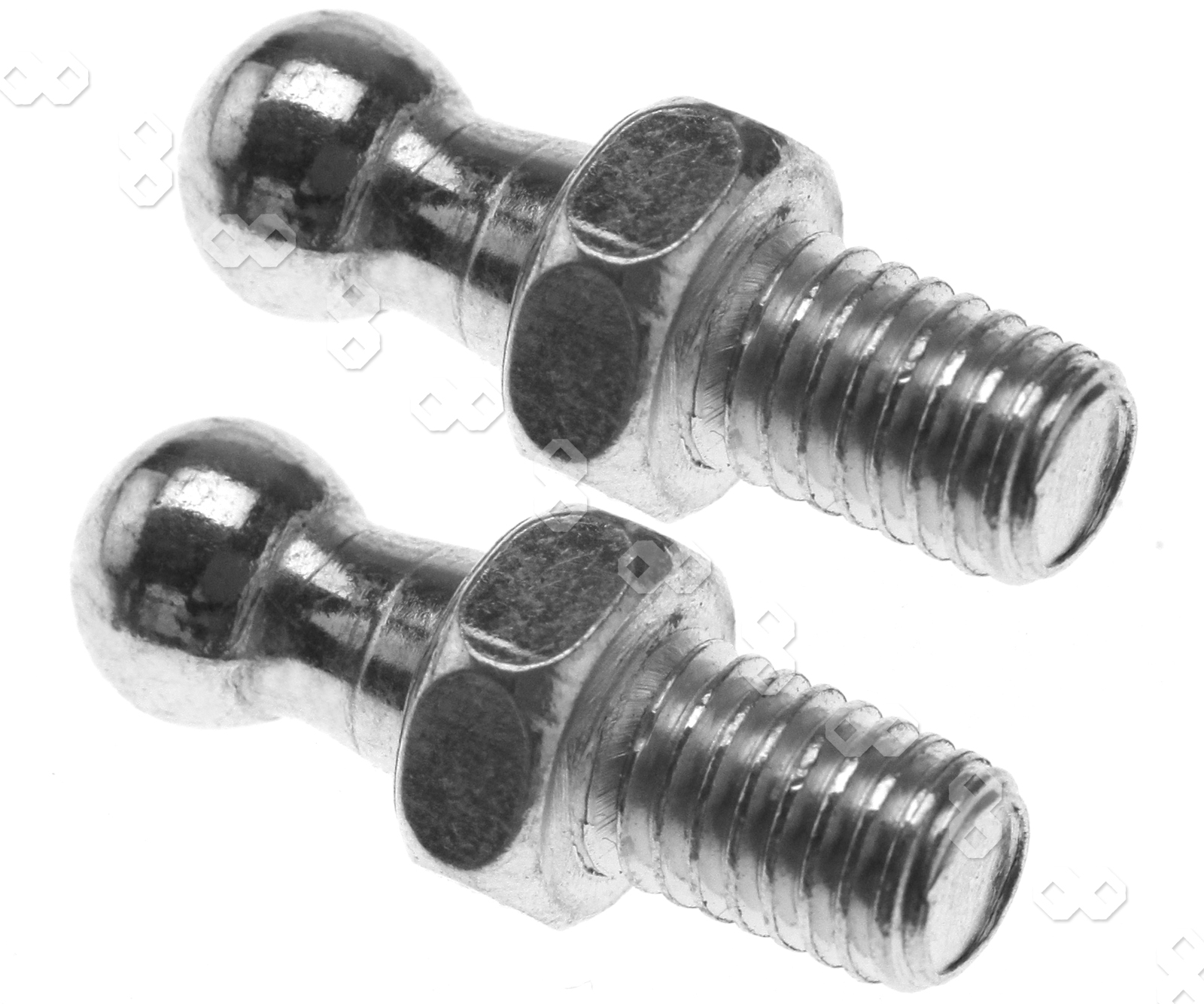 2pcs Gas Strut Ball Stud Bolts 10mm Threads M8 For 8/18 Struts Fastener