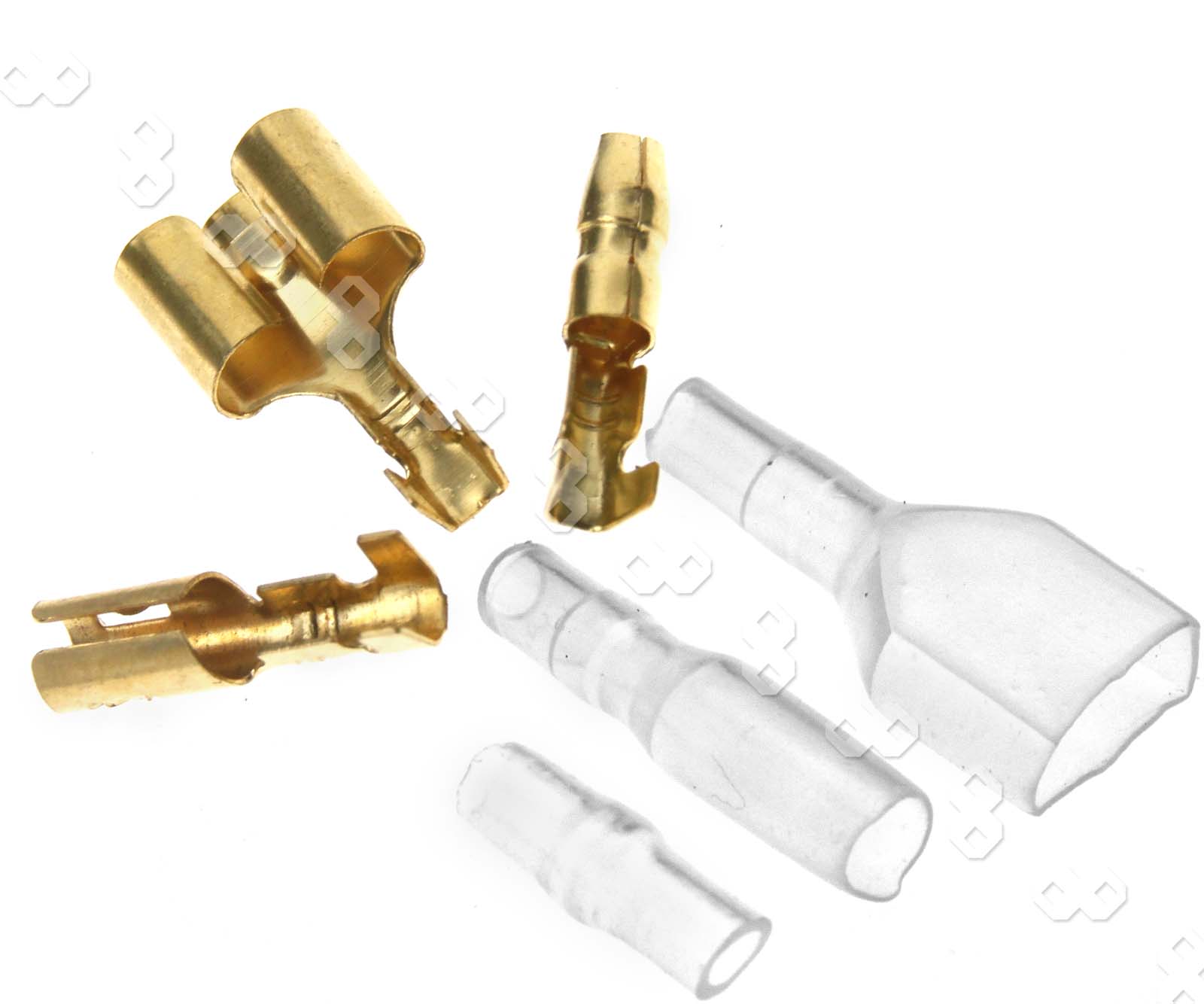 70 x Motorcycle Car Bullet Connectors Terminals 3.9mm Male/Female