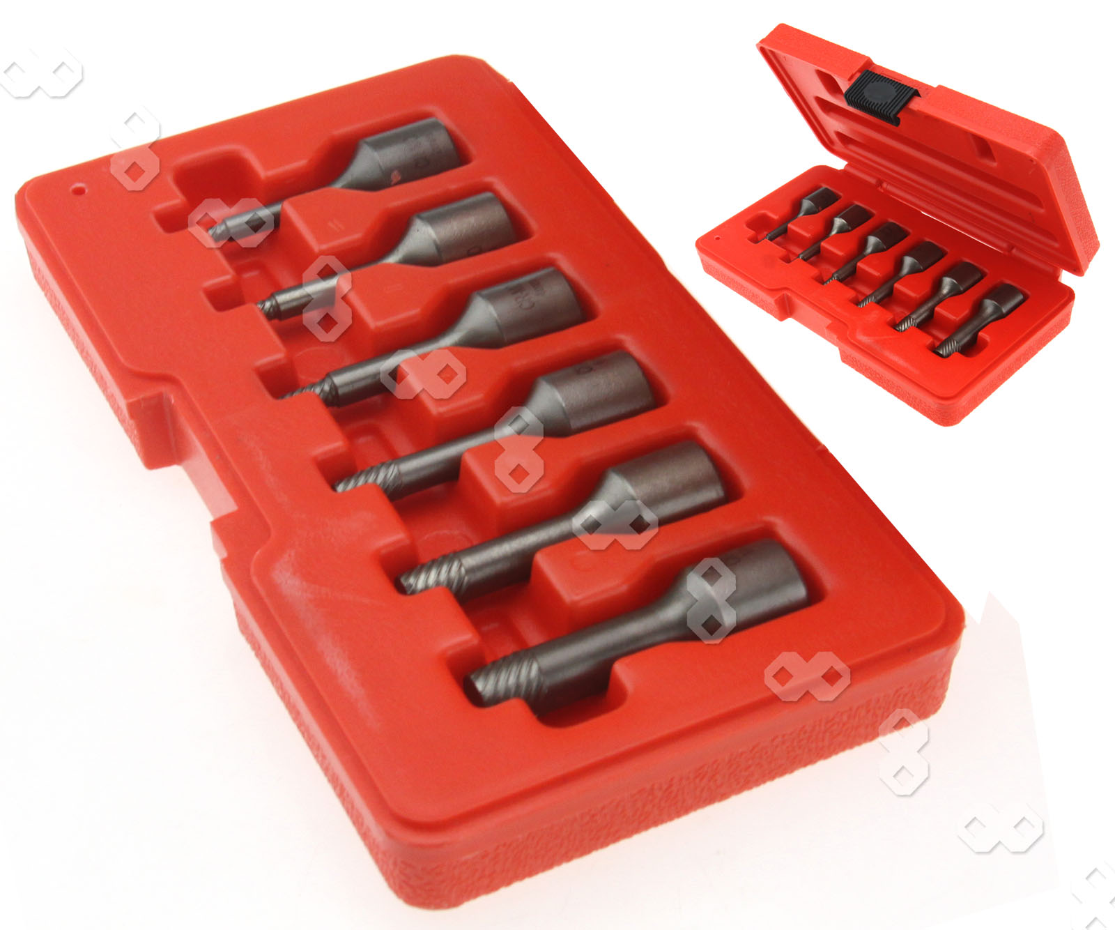 6pcs Different Sizes Screw Extractor 3/8" Drive Stud Bolt Remover