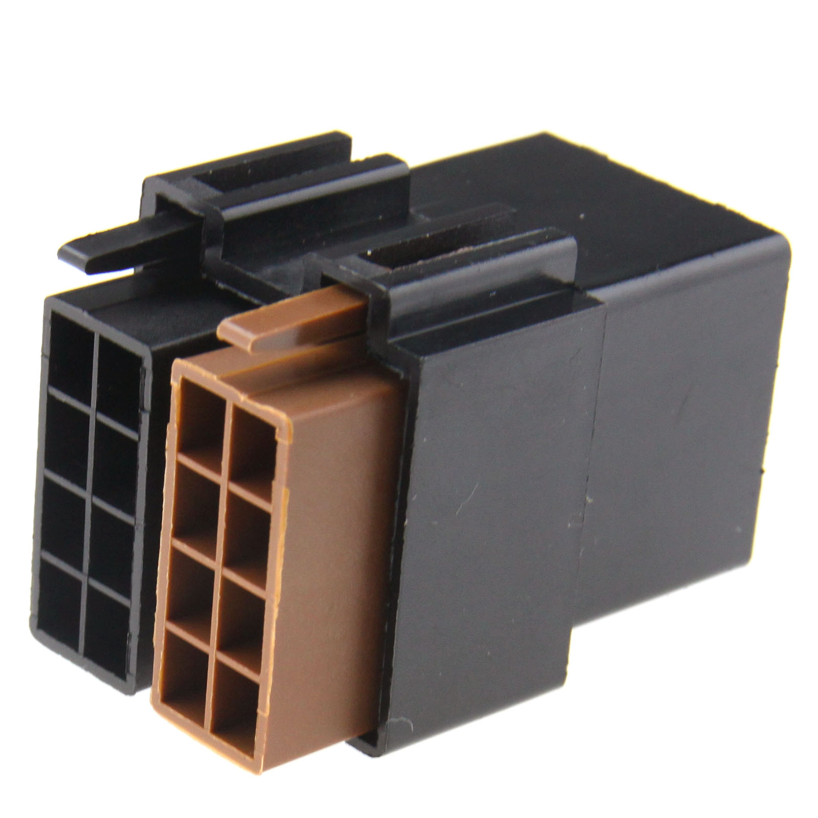 2pcs 8 Pin Female ISO Car Stereo Radio Brass Terminal Block Socket