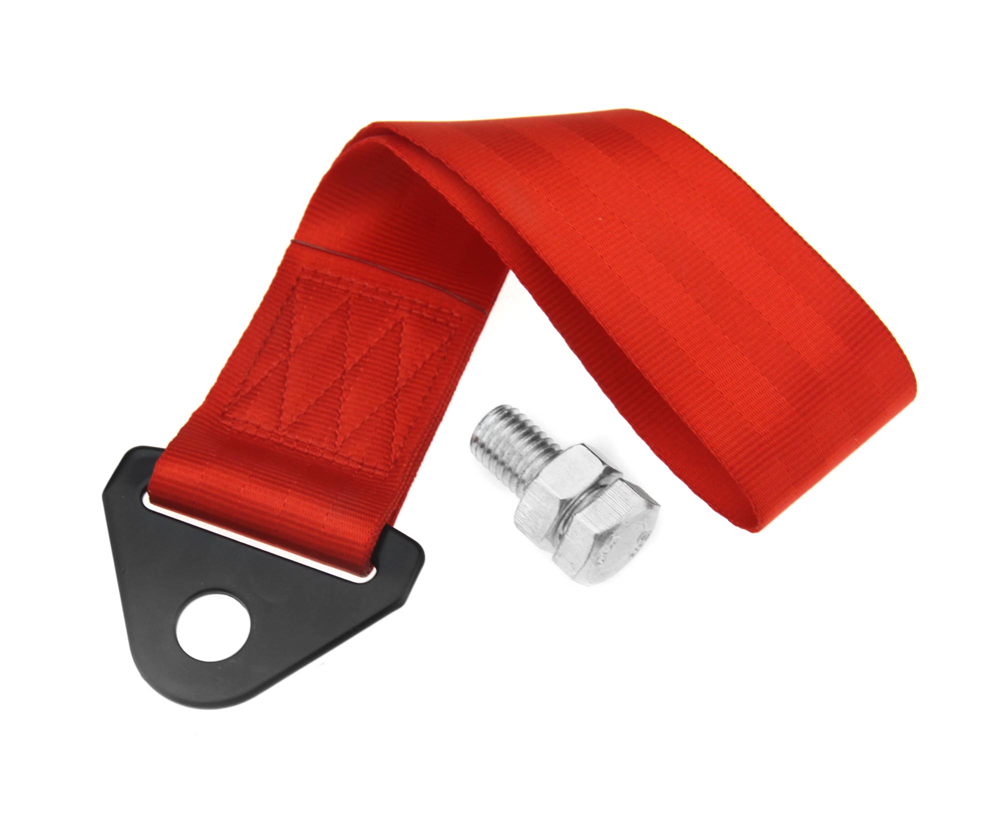 Racing Tow Straps Red for Recovery JDM Drift Track Rally Car