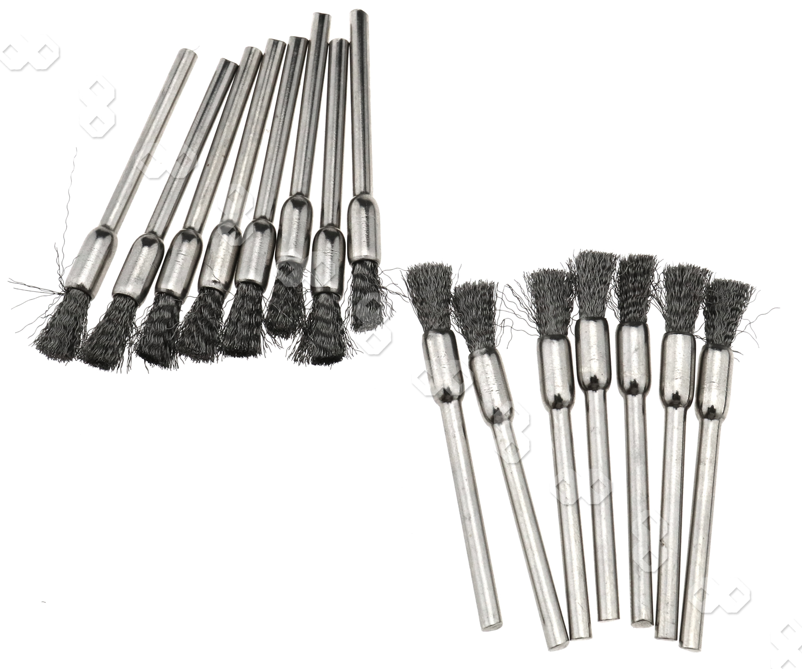 45pcs Stainless Steel Wire Cup Brush Set Fits Dremel Rotary Tool Accessory