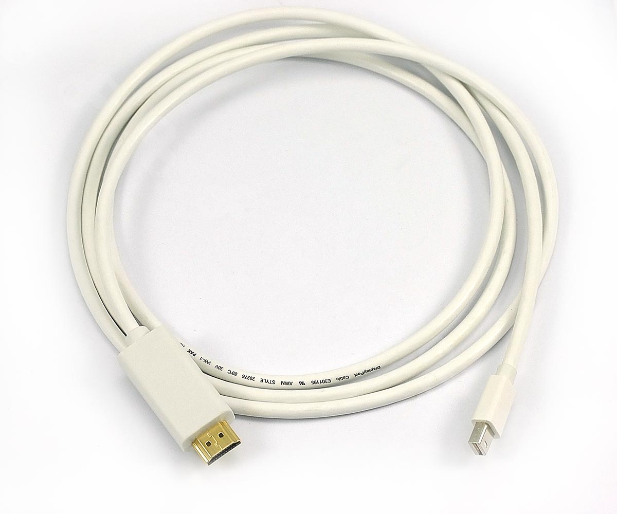 1.8M 6FT Mini Display to HDMI Display Port Cable Adapter For Macbook