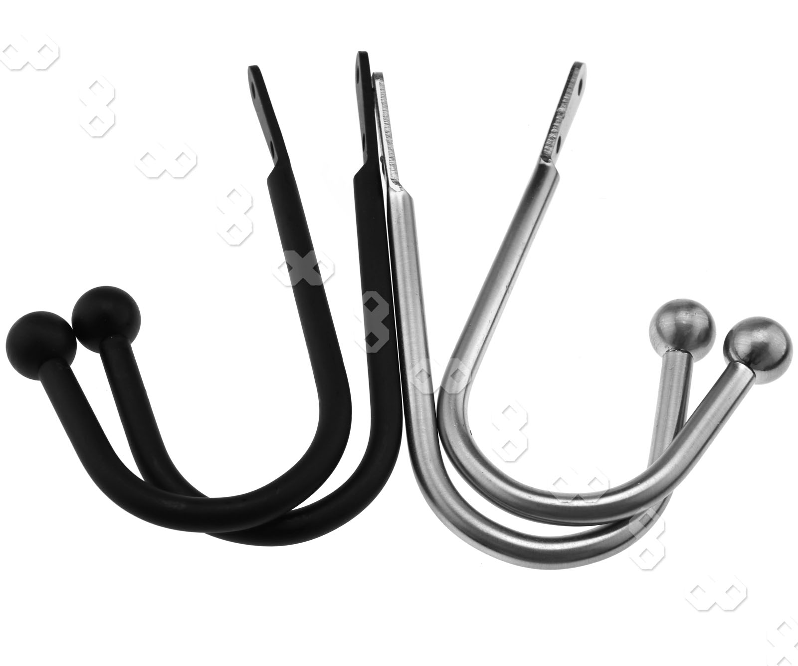 2 x Black Large Metal Curtain Tie Back Hook Hold Back Complete With Screw eBay