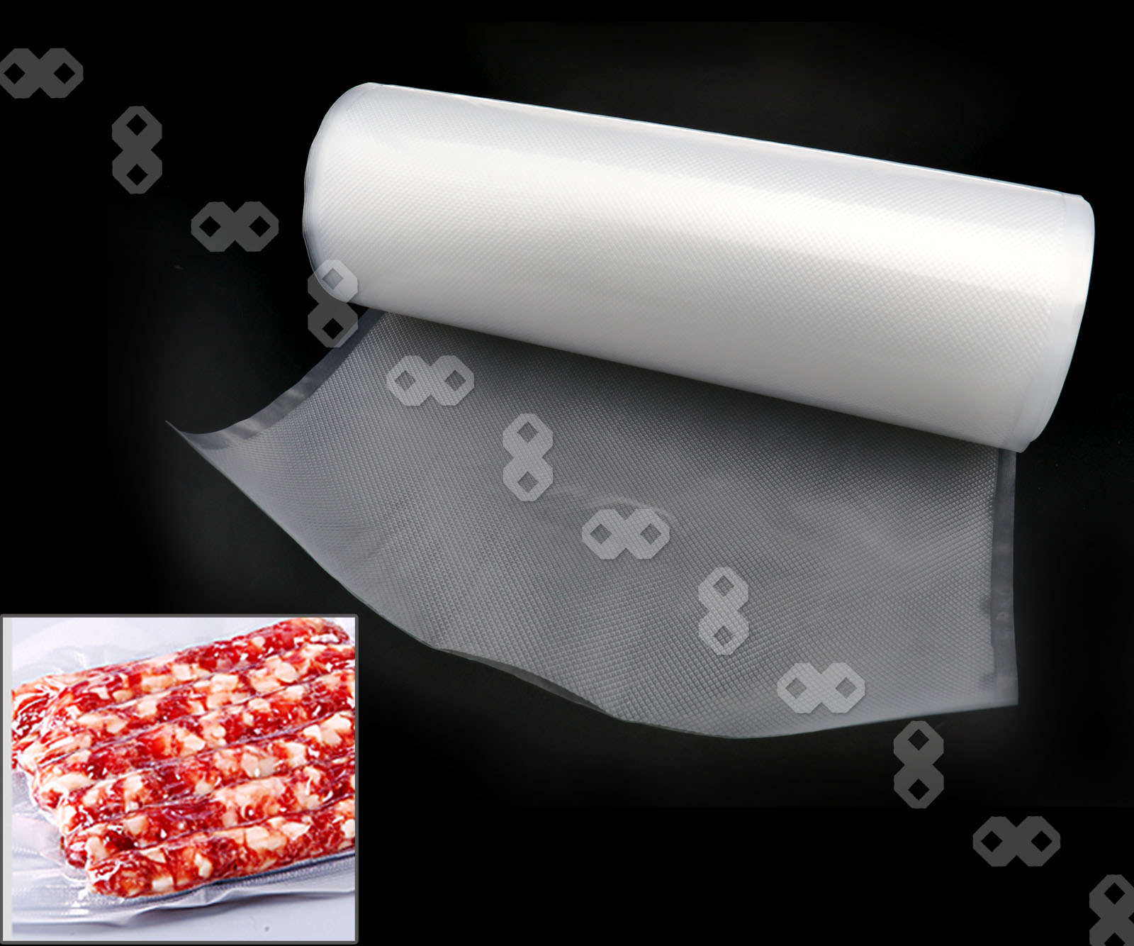 28cm x 15m Roll Vacuum Sealer Food Seafood Saver Bags Reusable Freezer
