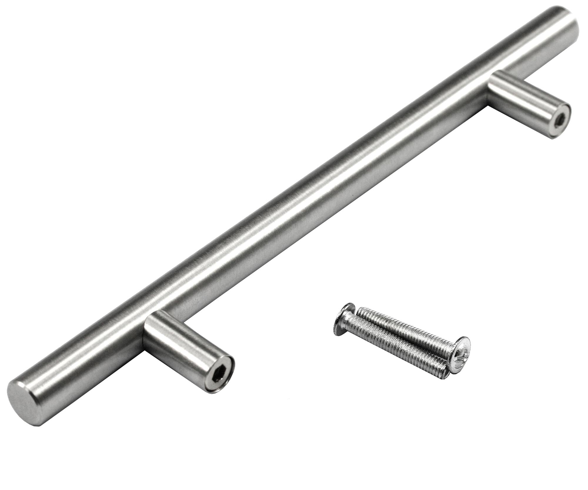 20x Stainless Steel T Bar Kitchen Handle Cupboard Door Drawer
