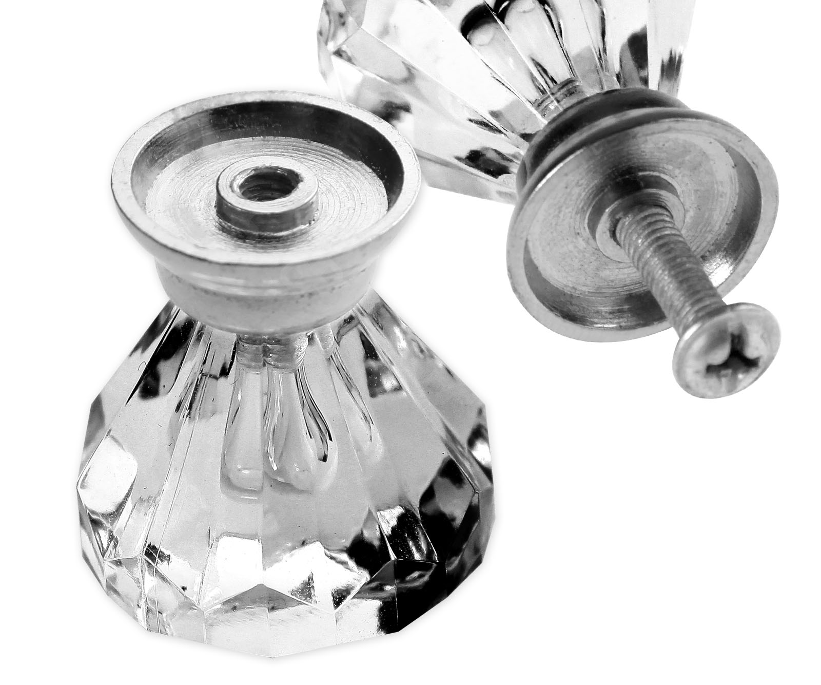 10 Elegant Crystal Diamond Drawer Knob Cupboard Wardrob Door