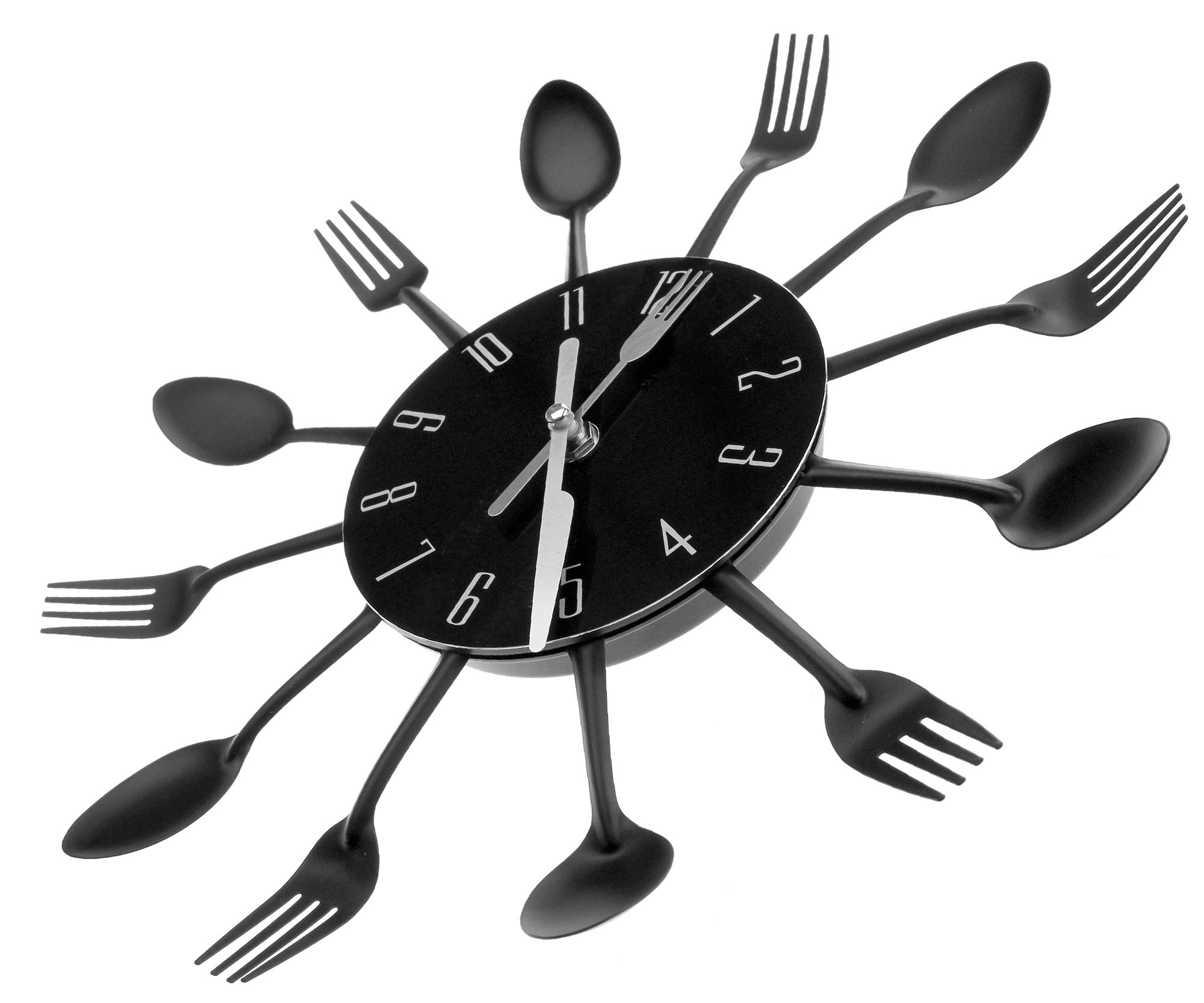 Cutlery Kitchen Wall Clock Retro Style Spoon Fork Clock New Design eBay