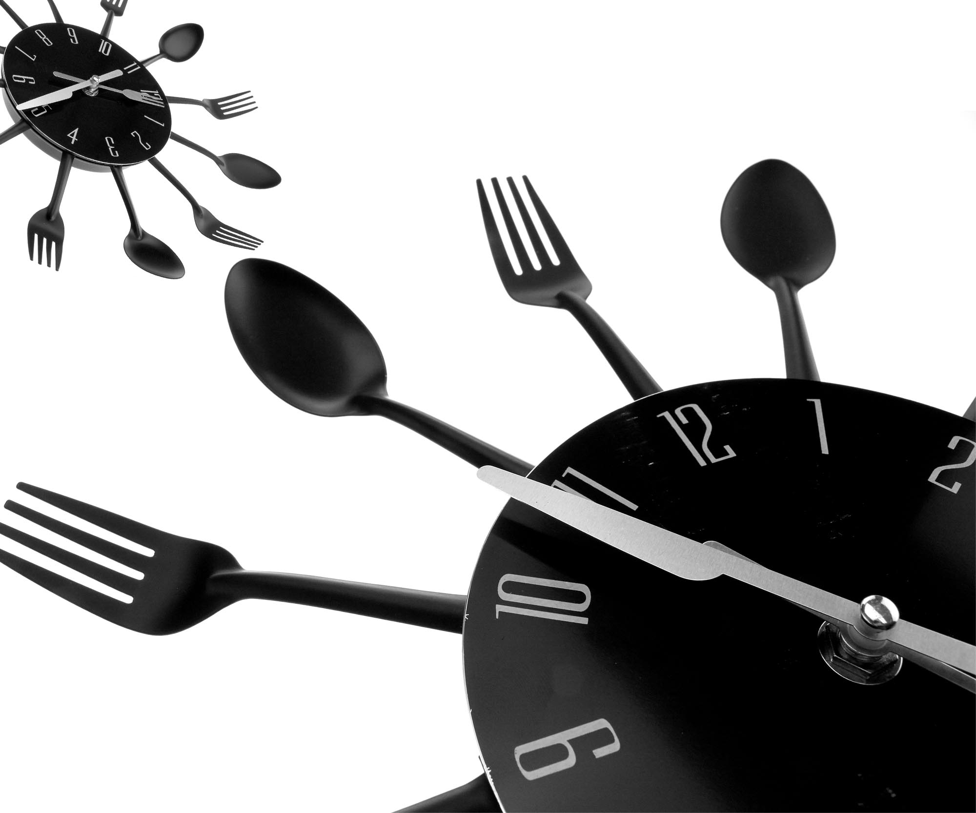 Cutlery Kitchen Wall Clock Retro Style Spoon Fork Clock New Design eBay