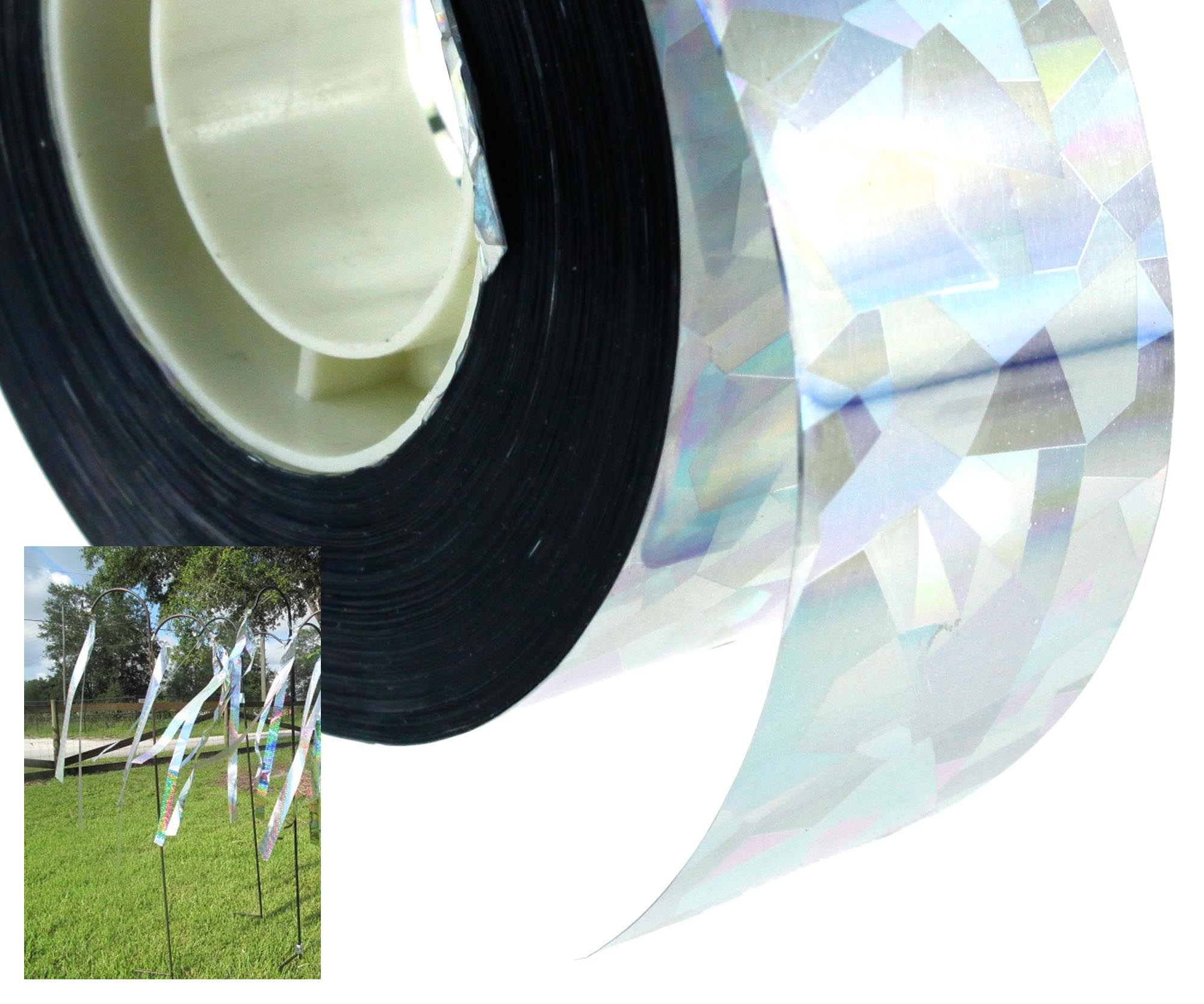 90M Flashing Reflective Tape Bird Pigeon Repeller Ribbon Deterrent Film