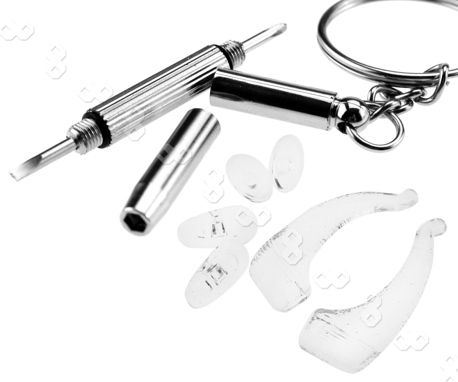 Eyeglass Sun Glasses Optical Repair Tool Set Screw Nut Nose Pad eBay