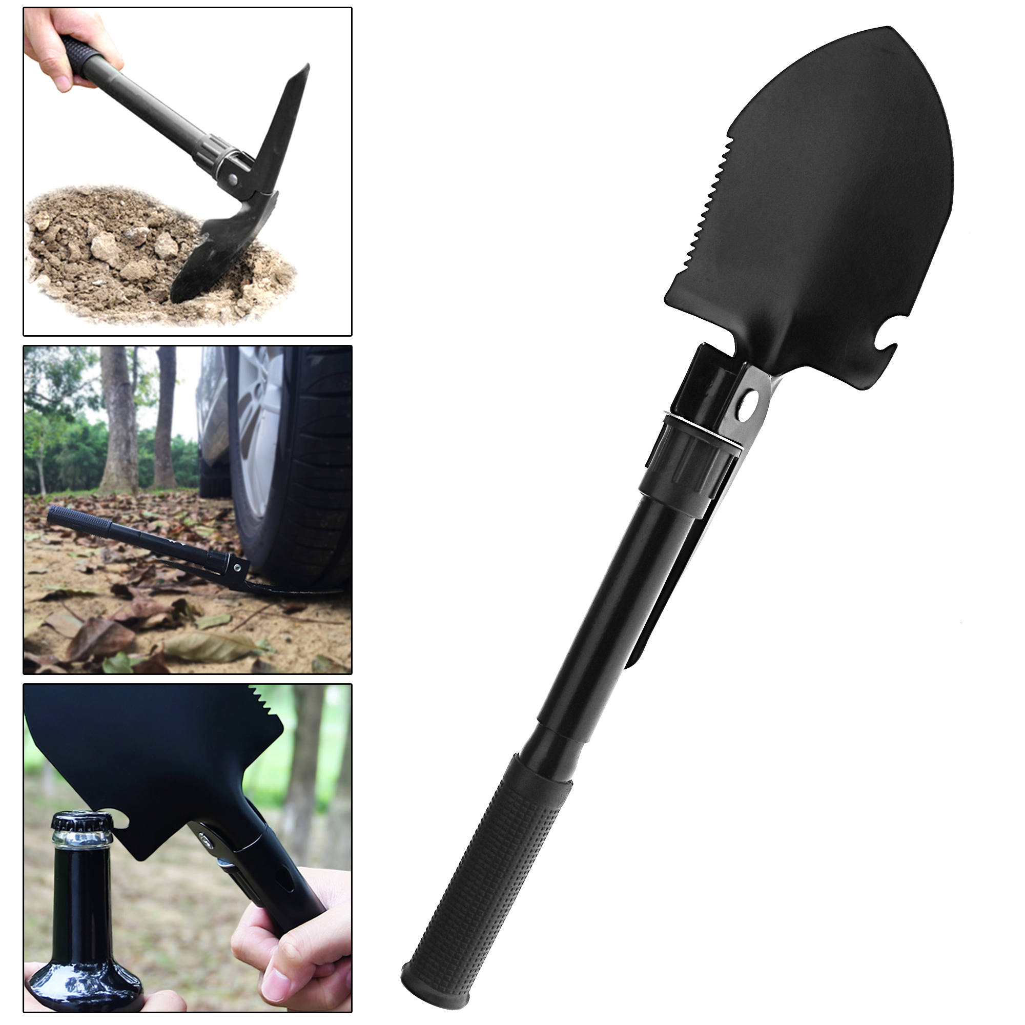 Camping Folding Spade Shovel Pick Axe Emergency Army Military Metal