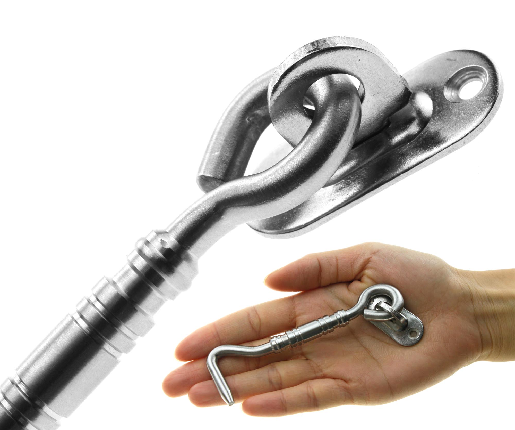 Cabin Hook and Eye Shed Gate Door Latch Stainless Steel 4" eBay