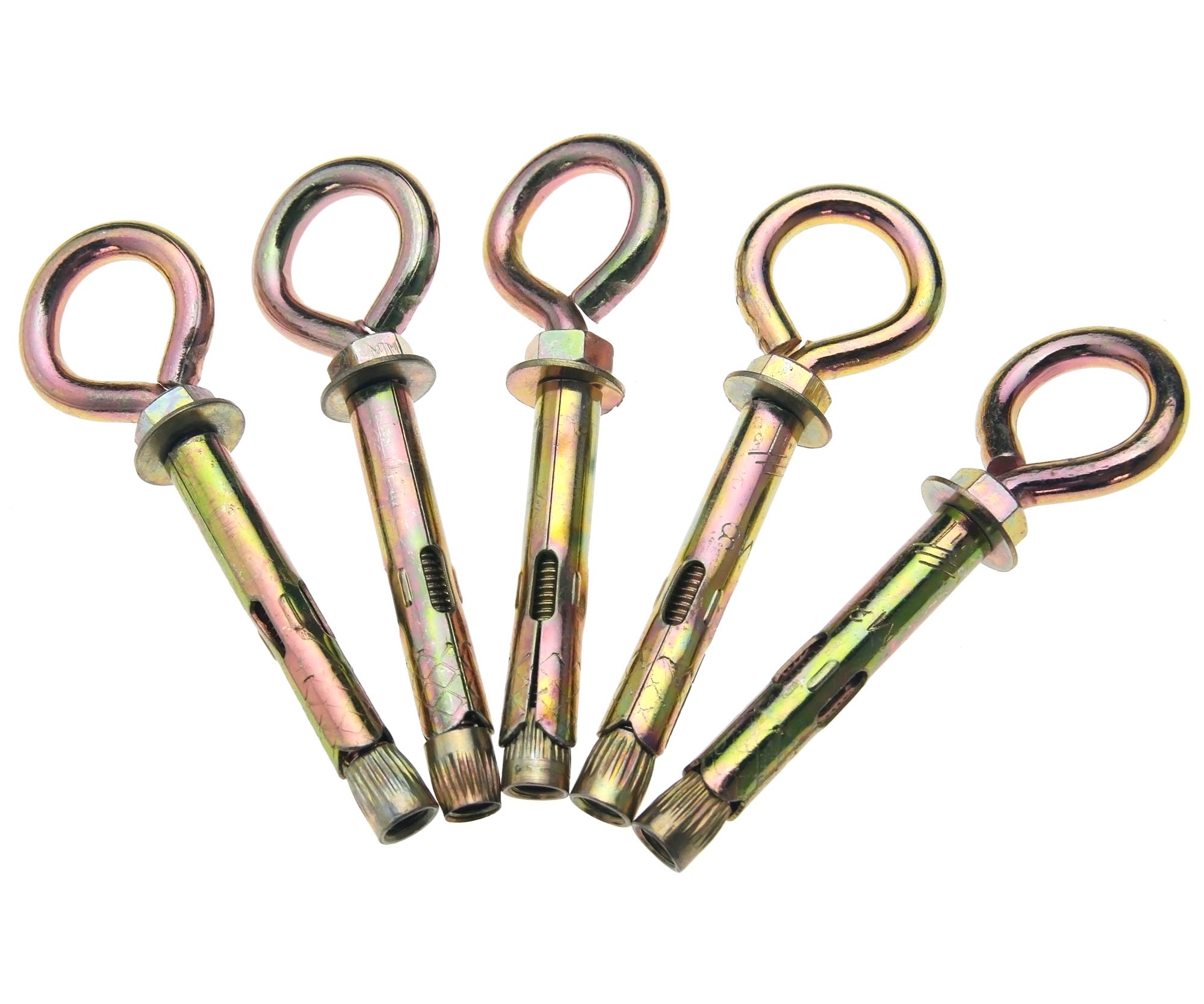 5X M6/M8 EYE BOLTS SHIELD ANCHOR EXPANDING RAWL TYPE eBay