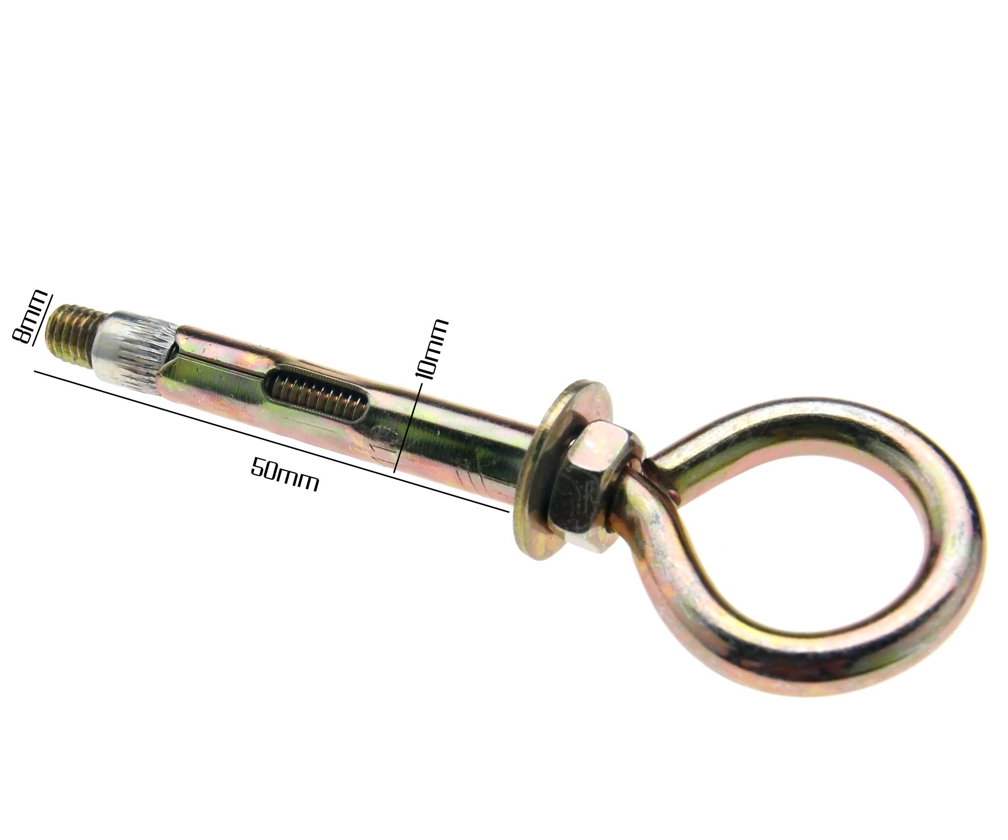 5 Pieces M8 EYE BOLTS SHIELD ANCHOR EXPANDING RAWL TYPE