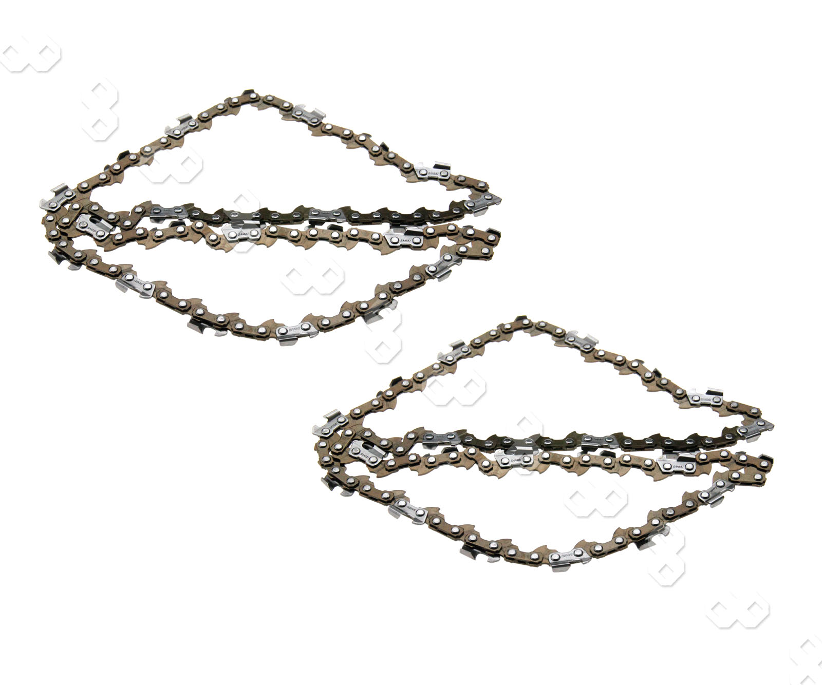 2PCS STEEL CHAINSAW SAW CHAIN 3/8 PITCH DIY TOOL For GARDENLINE GCS2000