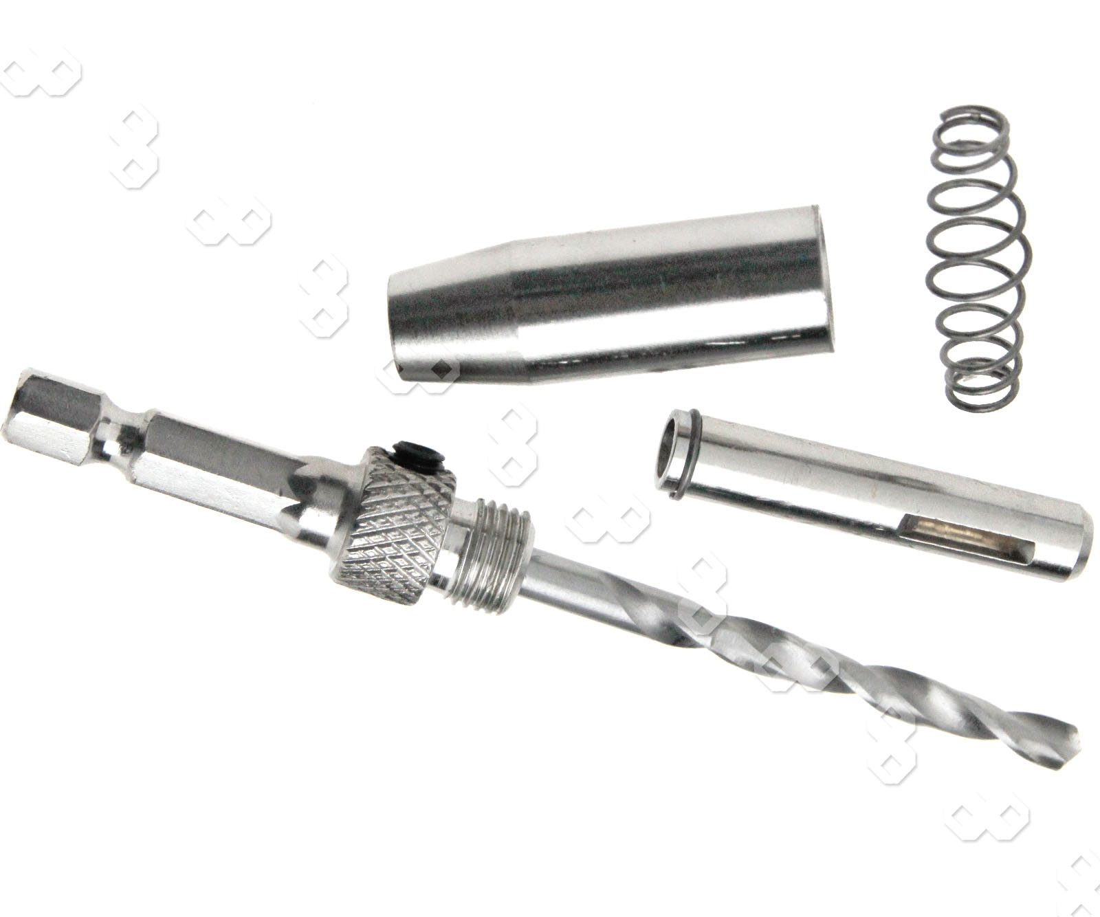 4 Pieces HHS Hex Recess Hinge Drill Bit Door Twist Drill Bits