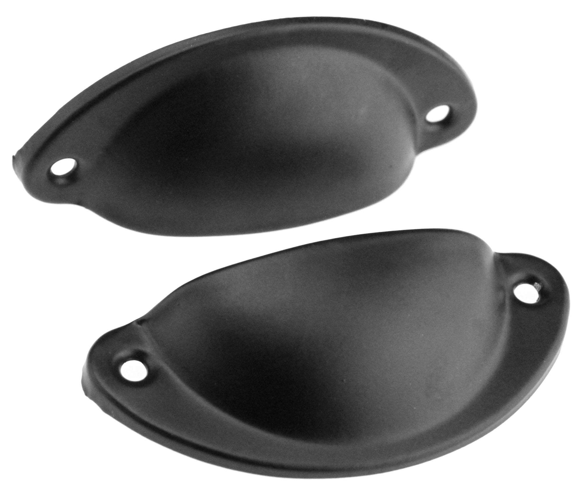 12 X Drawer Pull Handles Retro Kitchen Cupboard Door Half Moon Shell