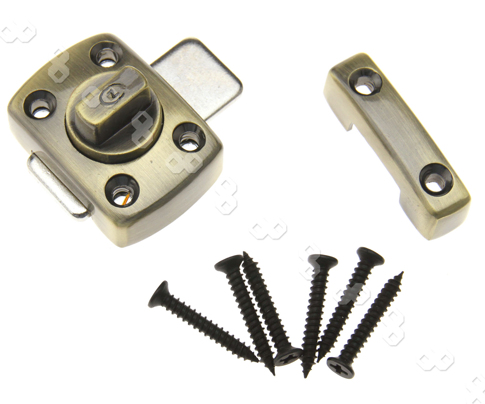 Bathroom Door Lock +Chrome or Brass+Toilet Turn Twist Bolt Privacy