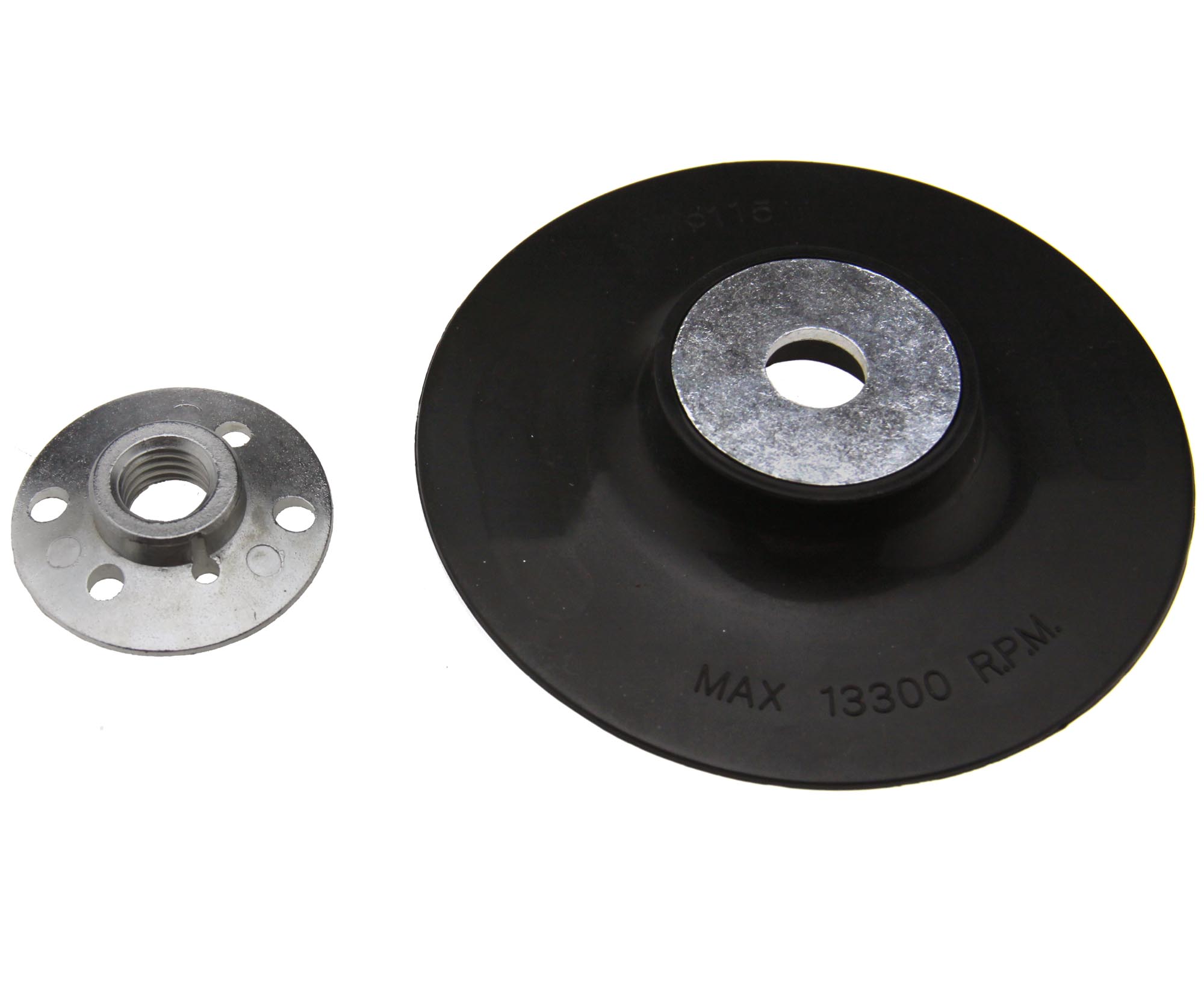 3 Size Grit 115mm Rubber Backing Pad for Angle Grinder & 30 Fibre