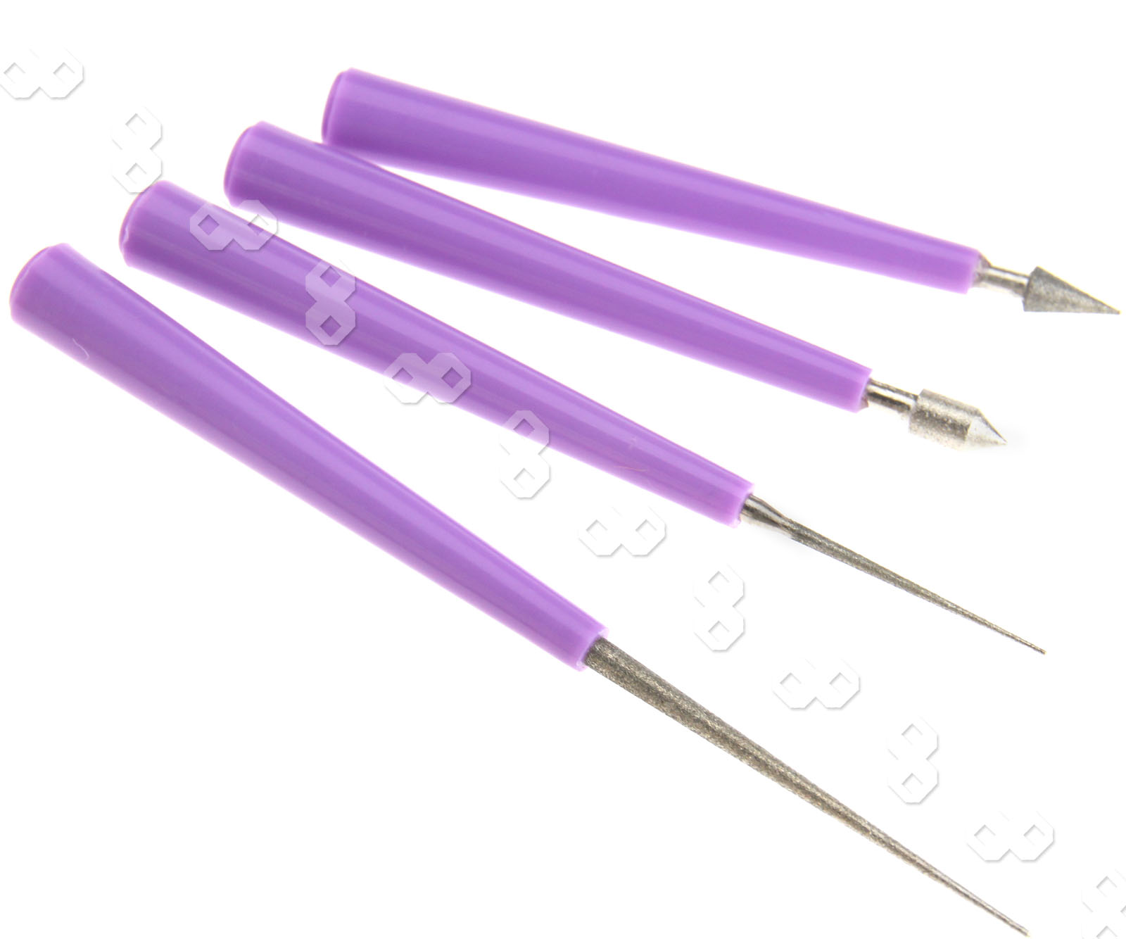 4pcs Bead Reamer Beading Hole Enlarger Tool Diamond Tipped