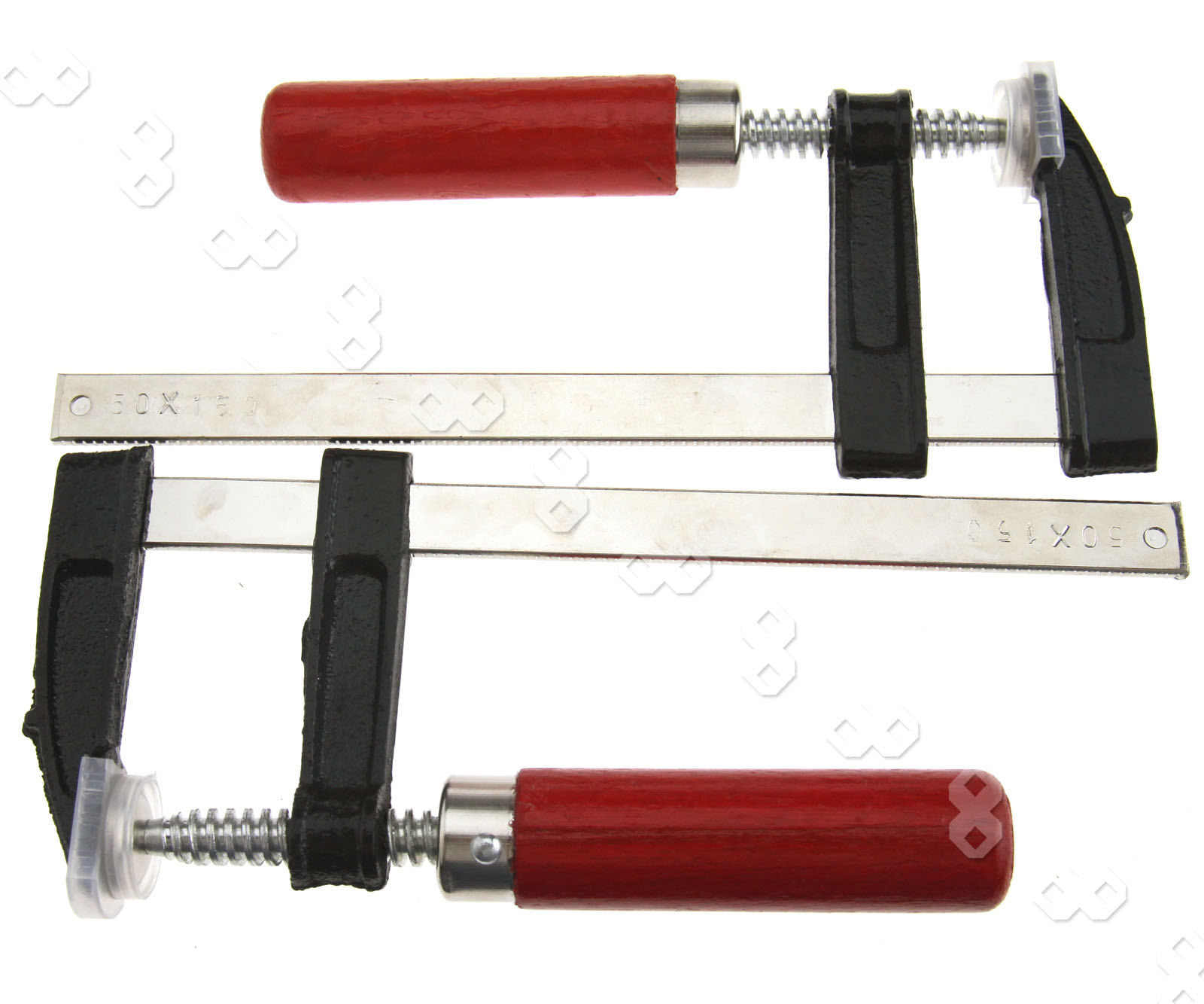 2pcs F Bar Clamps 6” 50mm x 150mm Quick Slide Wood Clamp eBay