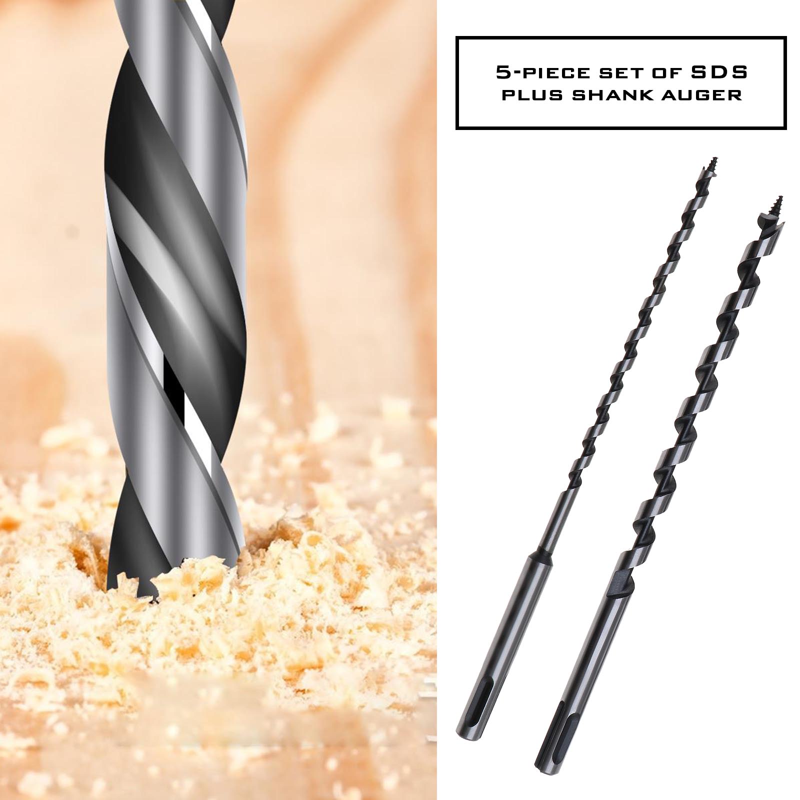 5PCS 6 10 14 18 20mm Wood Drill Bits SDS plus Wookworking Auger Bit Set 230mm eBay