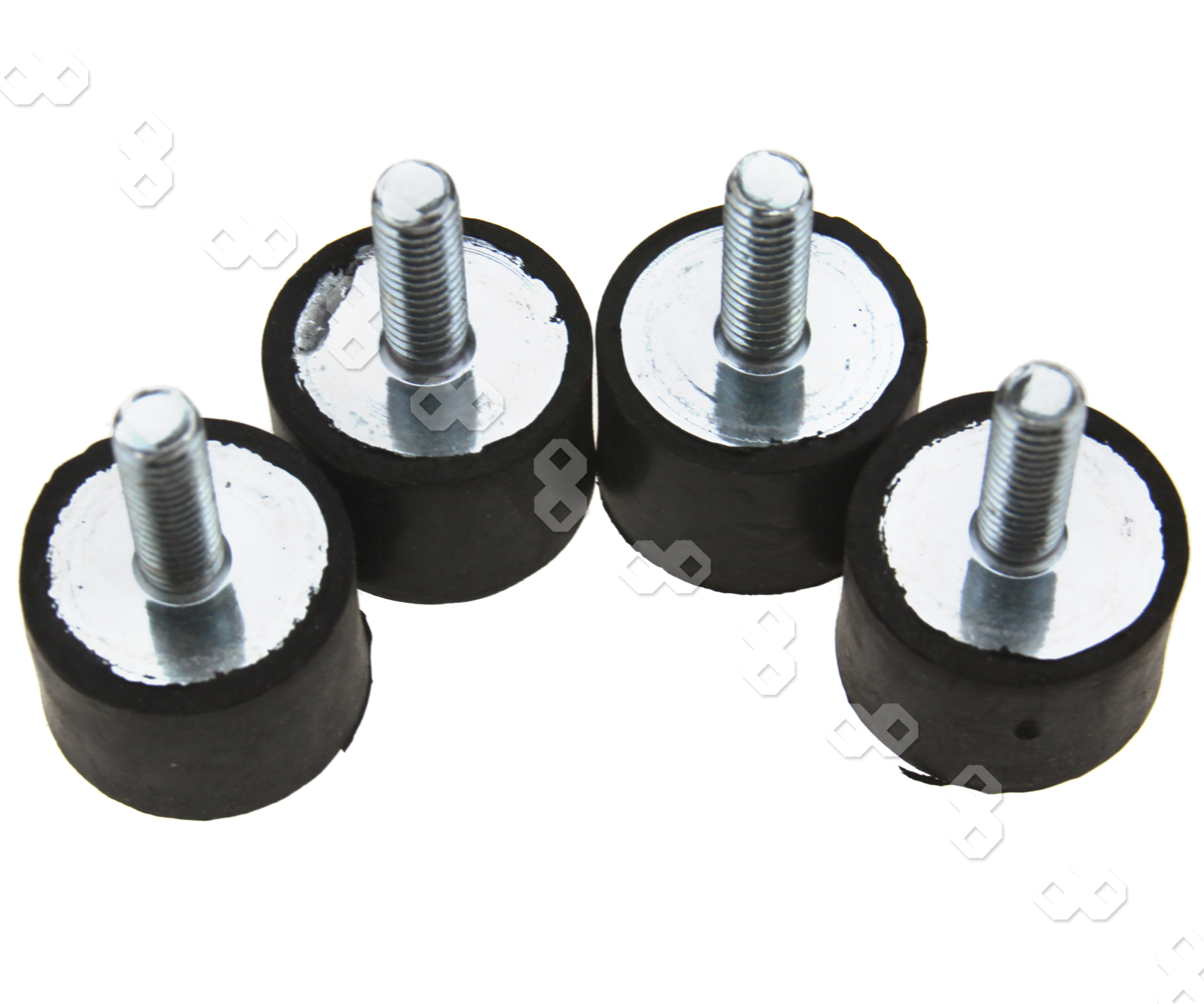4pcs M8 Anti Vibration Rubber Bobbin Mounts 20x30MM Male Female Boat
