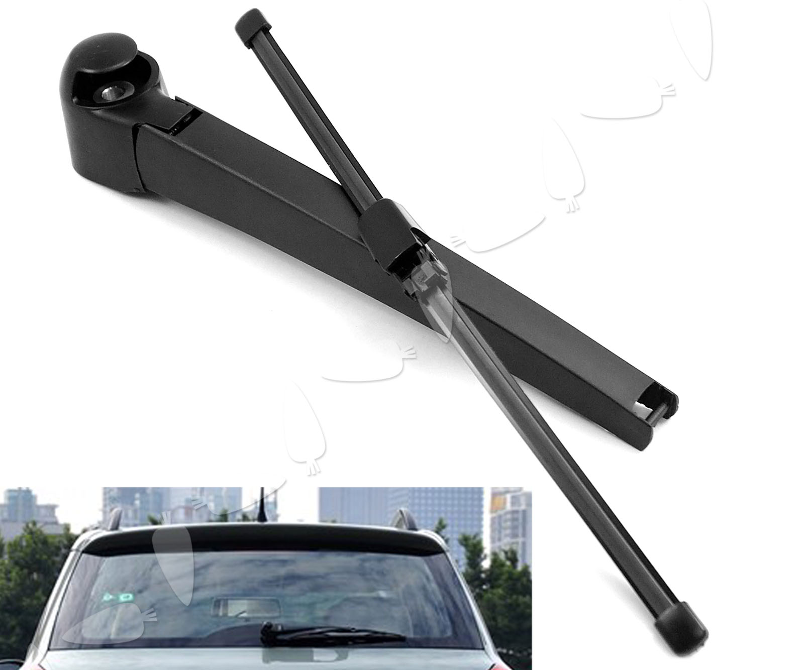 VW Golf Polo Touran Rear Window Windshield Windscreen Wiper Arm & Blade