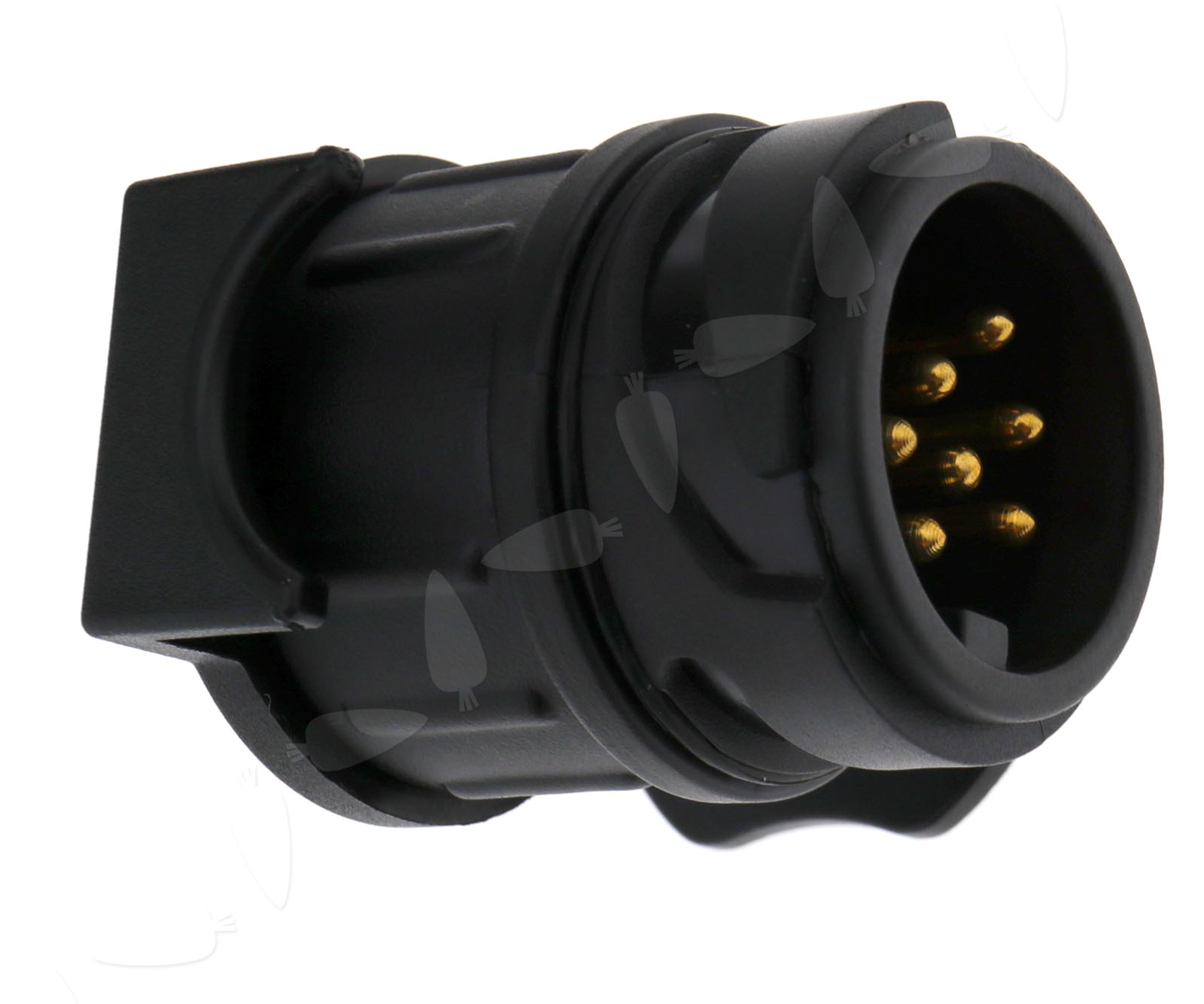 13 to 7 Pin Waterproof Tow Bar Socket Trailer Truck Electric Adapter