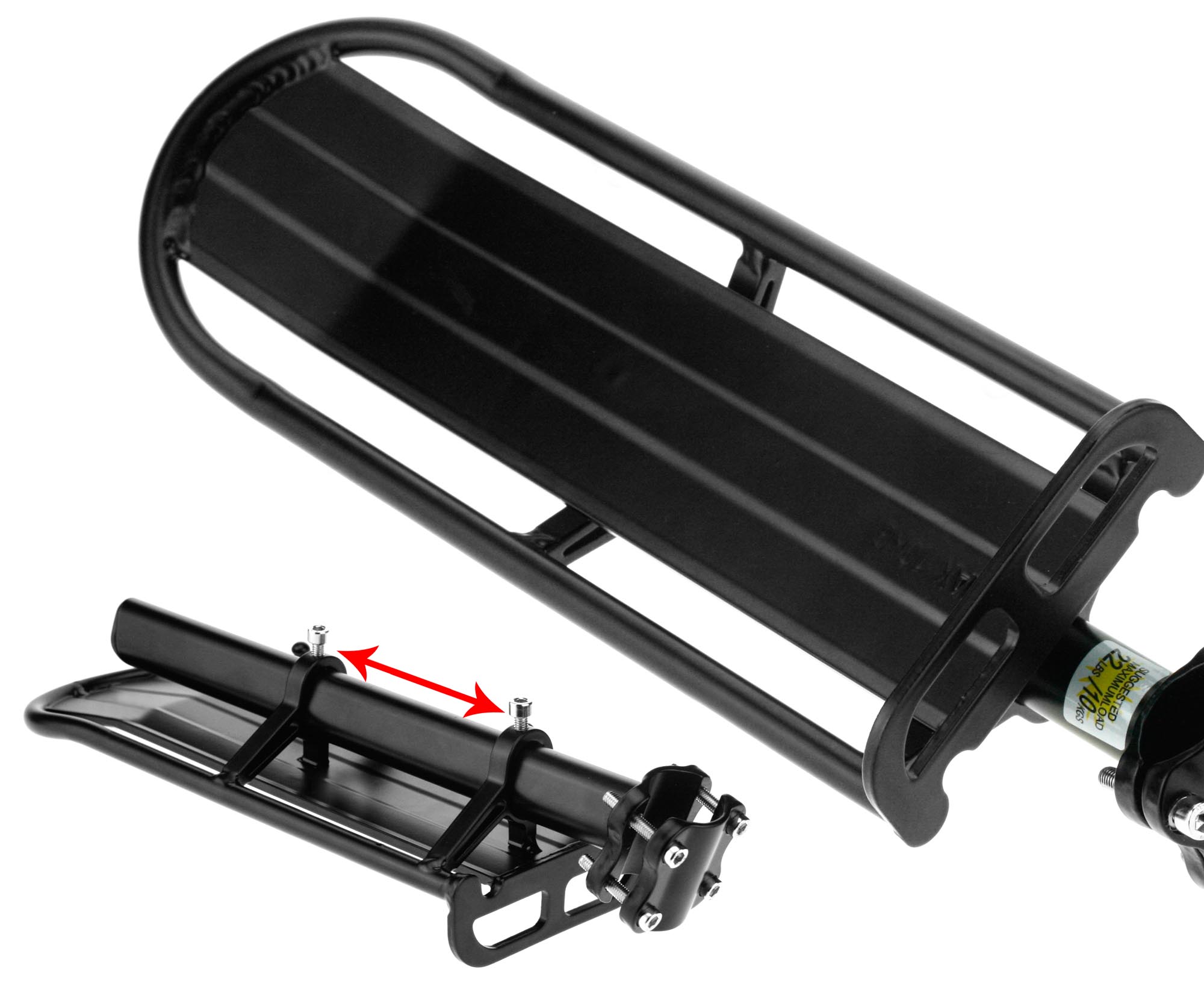 NEW Bicycle Bike Seat Post Rear Cargo Rack Black Extendable Mounted Aluminum US eBay