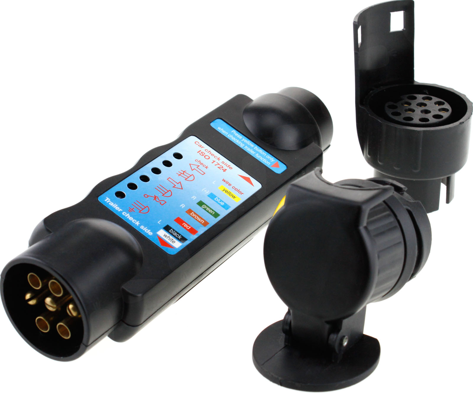 7 & 13 PIN CAR & TOWING LIGHTS WIRING CIRCUIT ADAPTOR TESTER FOR