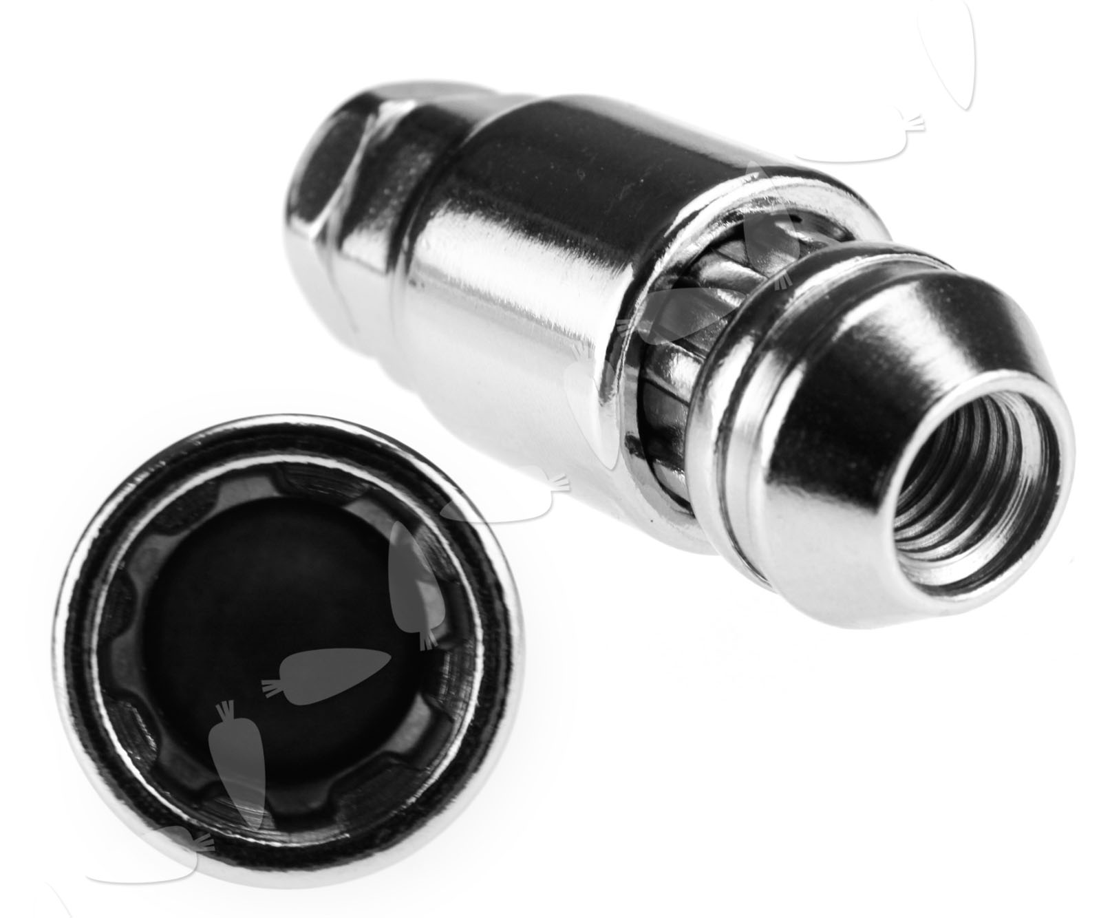 4x M12*1.5 Alloy Wheel Lock Nuts for Ford Focus Fiesta + Removal Key