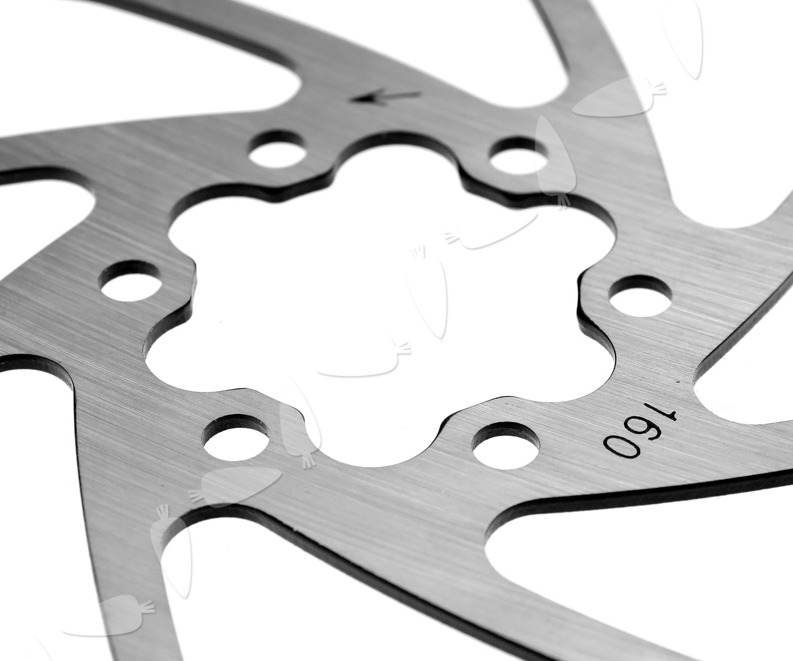 2xBike Disc Brake Rotors MTB Cycling Clean Sweep Rotors 160mm+6 Bolts