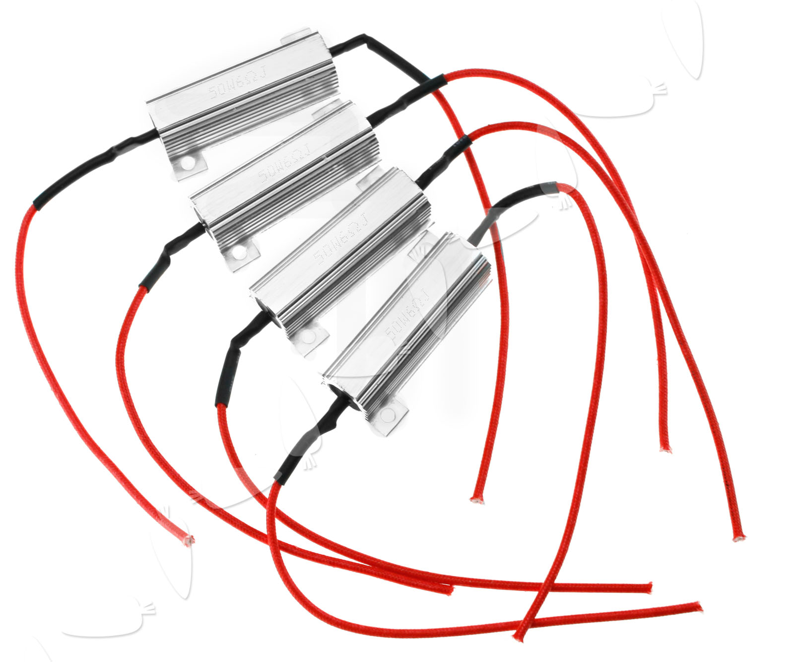 50W 6Ω LED Indicator Flash Rate Relay Load Resistor Bulbs Ballast x 4