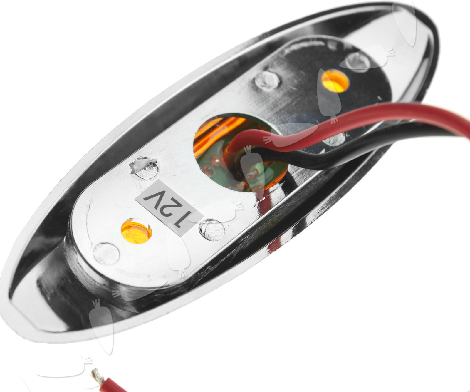 2x3LED 12/24V Side Marker Lights Indicators Amber Boat Trailer Truck