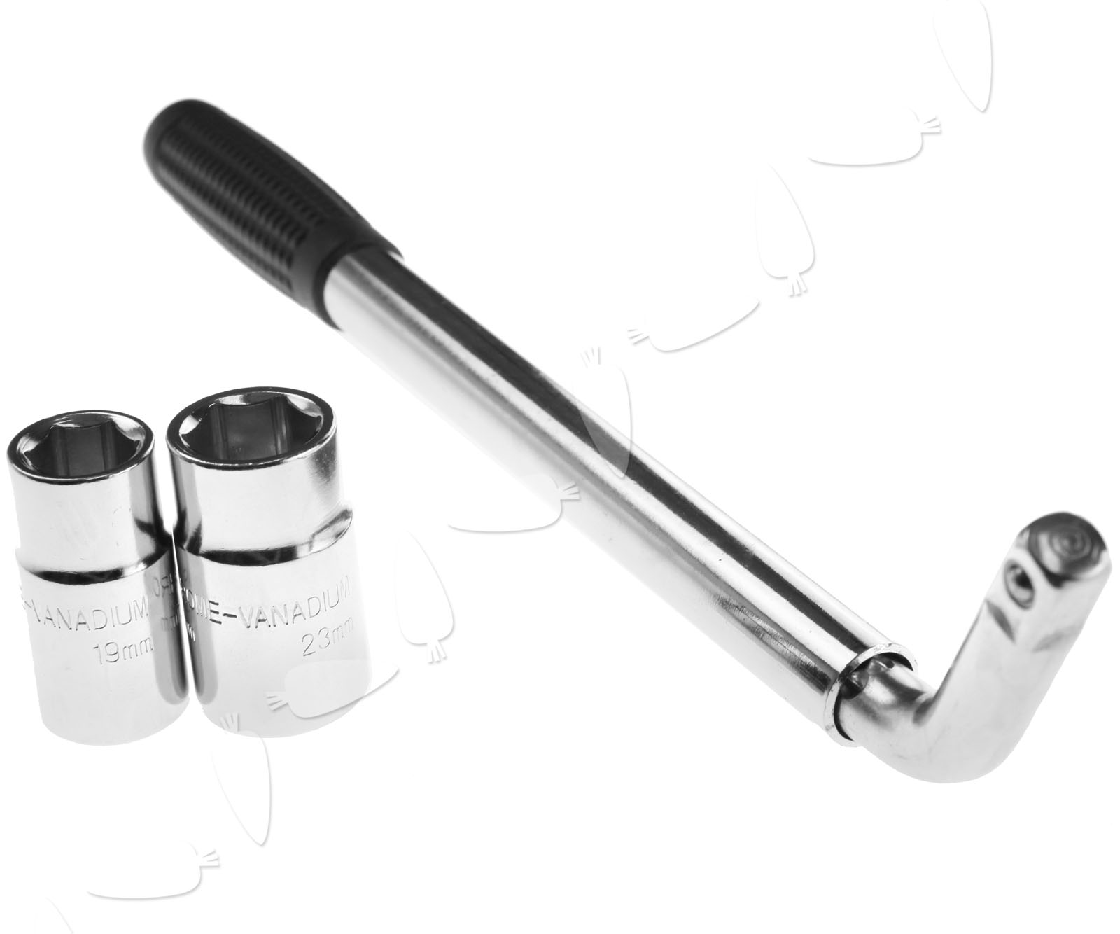 ETERNA 20-Inch 4-Way Lug Wrench - Heavy Duty Cross Pattern Tire Tool With 4 Socket Sizes