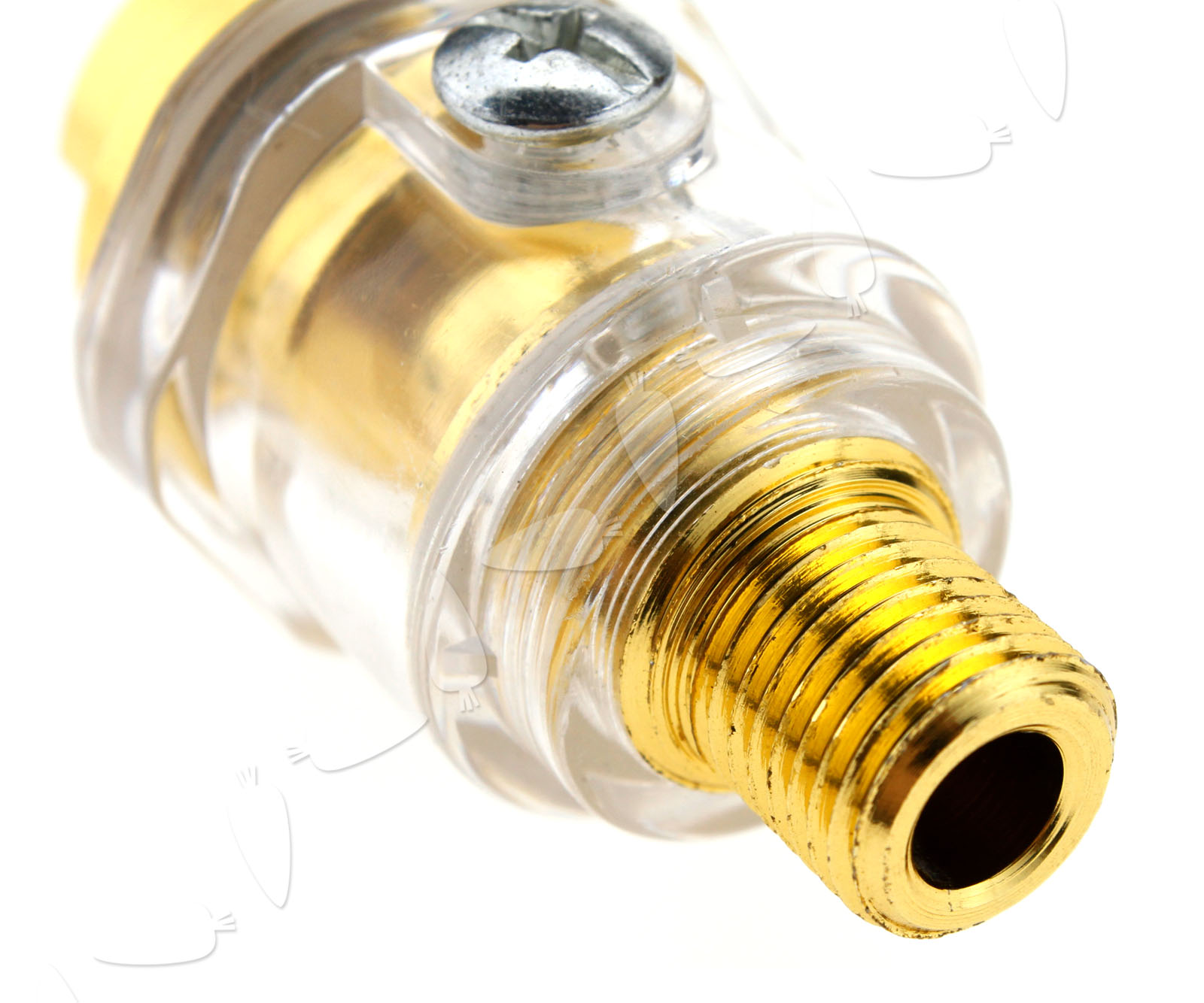 2 x Mini 1/4" BSP InLine Oiler Air Tool In Line Lubrication For