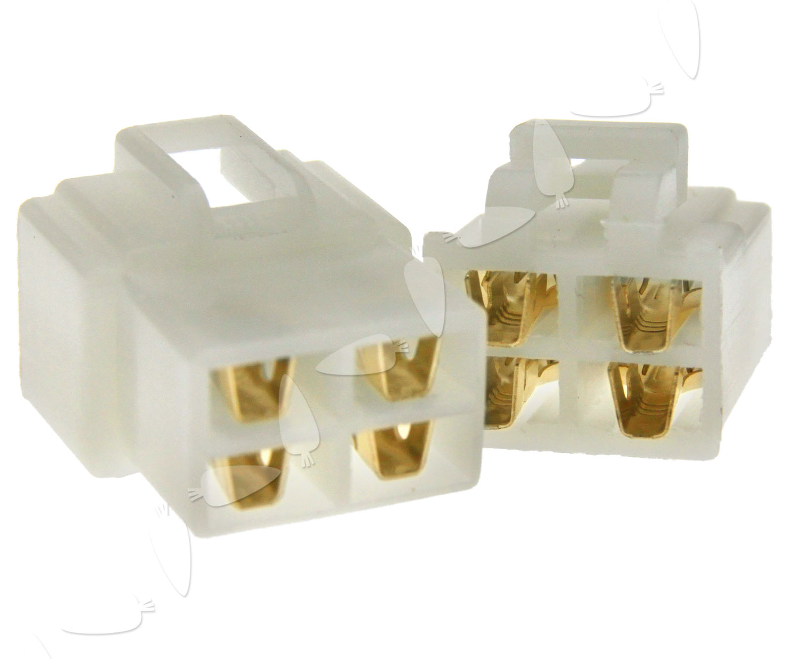 10 Sets 4 Way Pin 6.3mm Electrical Multi Plug Connector Terminal Block