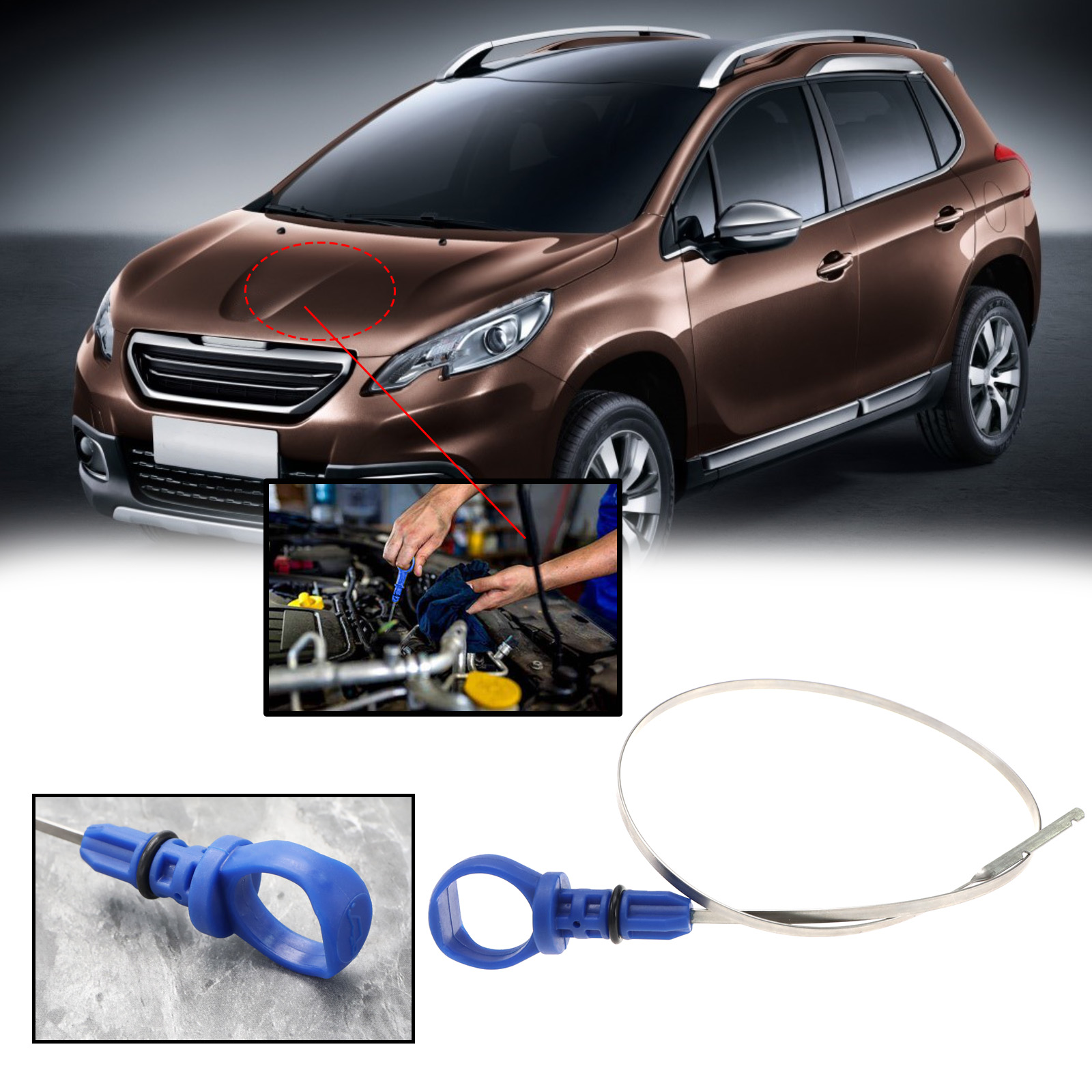 Diesel Engines Oil Dipstick Fit For PEUGEOT 206 306 307 406 eBay