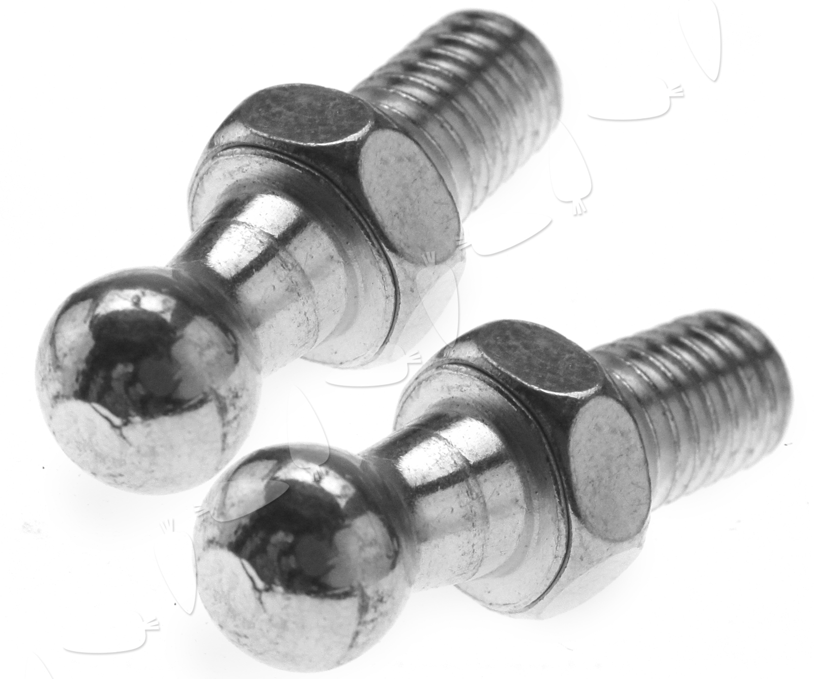 New Pair of M8 Gas Strut Ball Stud Bolts 10mm Threads For 8/18 Struts