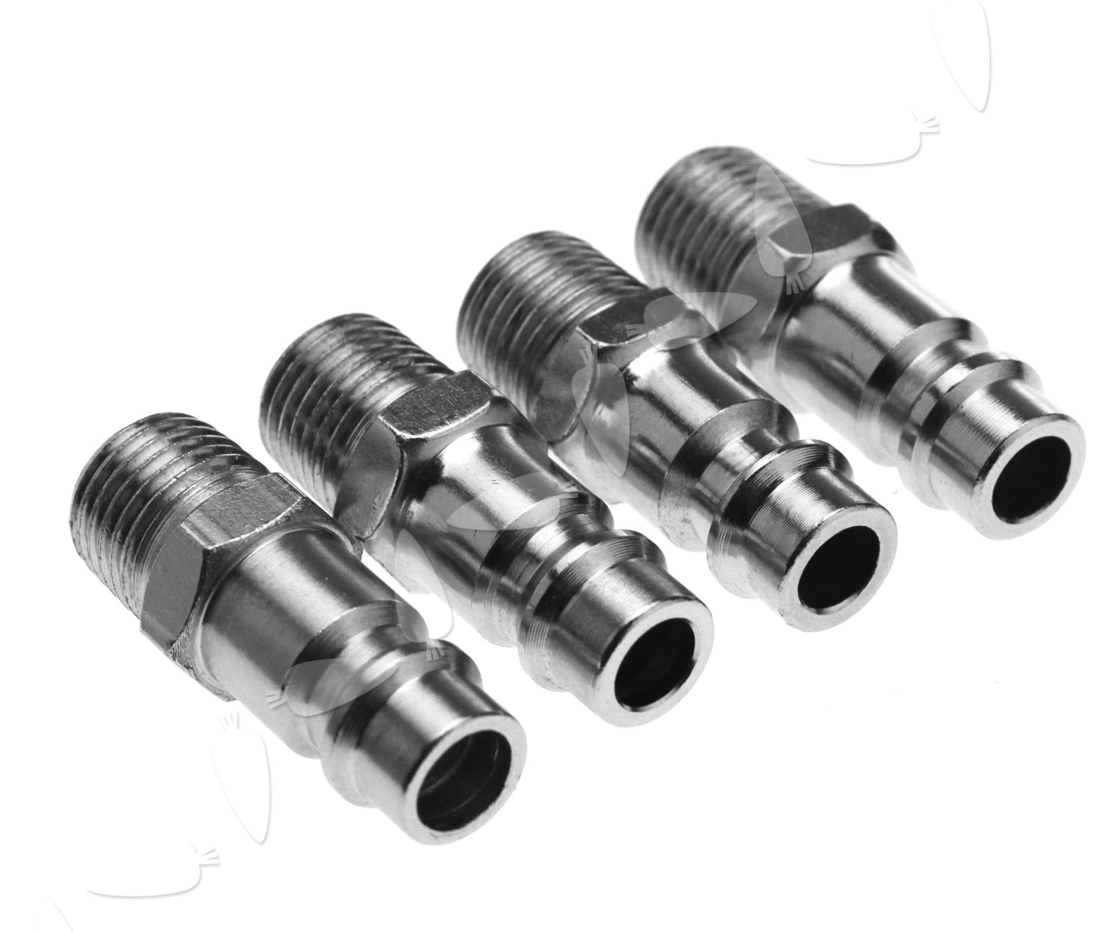 4 x 1/4" BSP Male Thread Air Line Hose Fitting Hose Coupler Connector