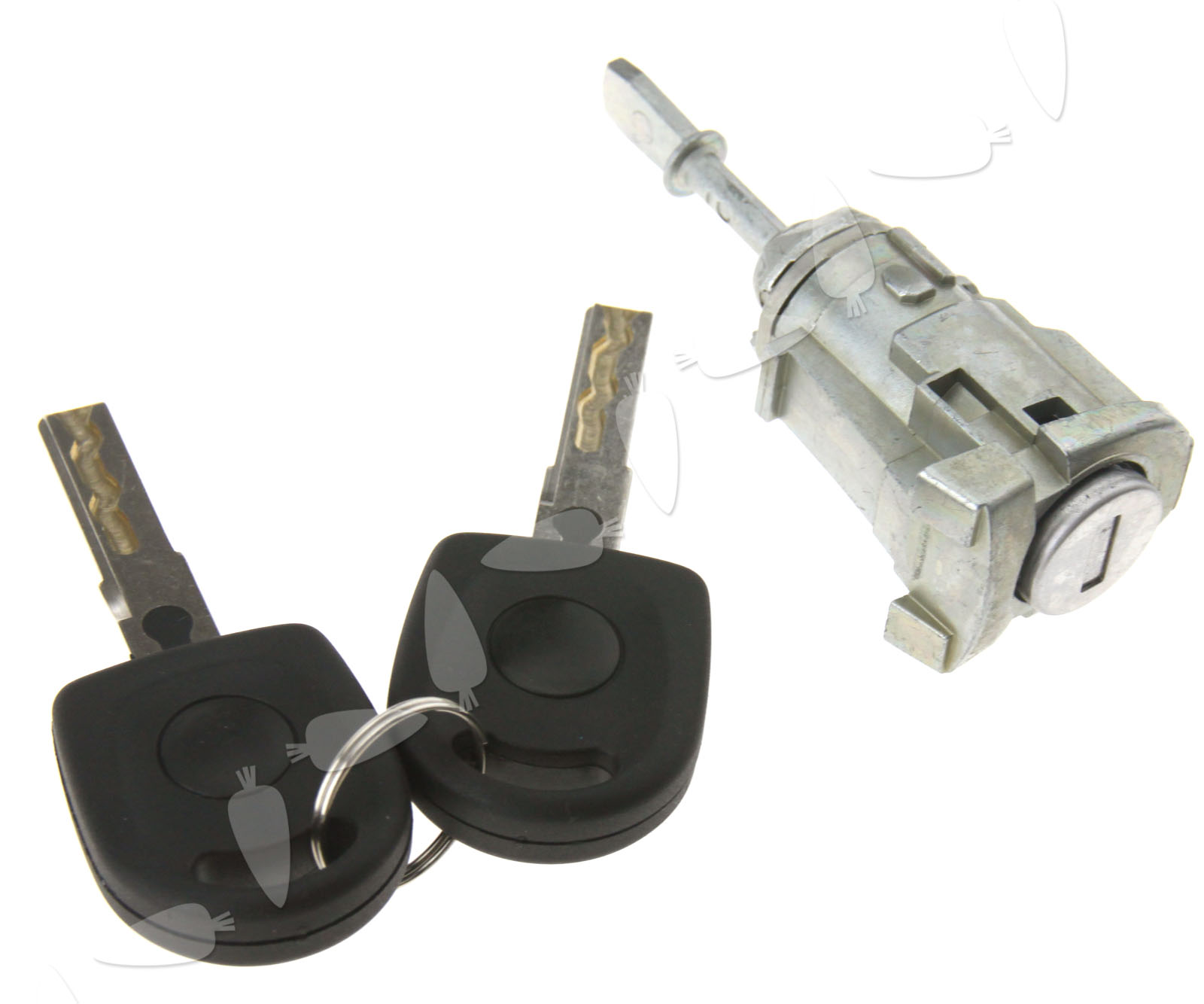 Car Front Left Door Lock Barrel Set with 2 Keys For VW Golf MK4 Bora