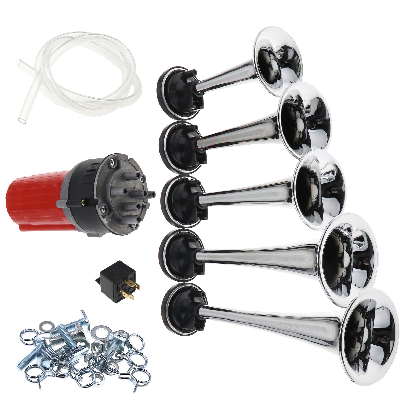 5 Trumpet Musical Air Horns Set 150DB For Car Truck Boat eBay