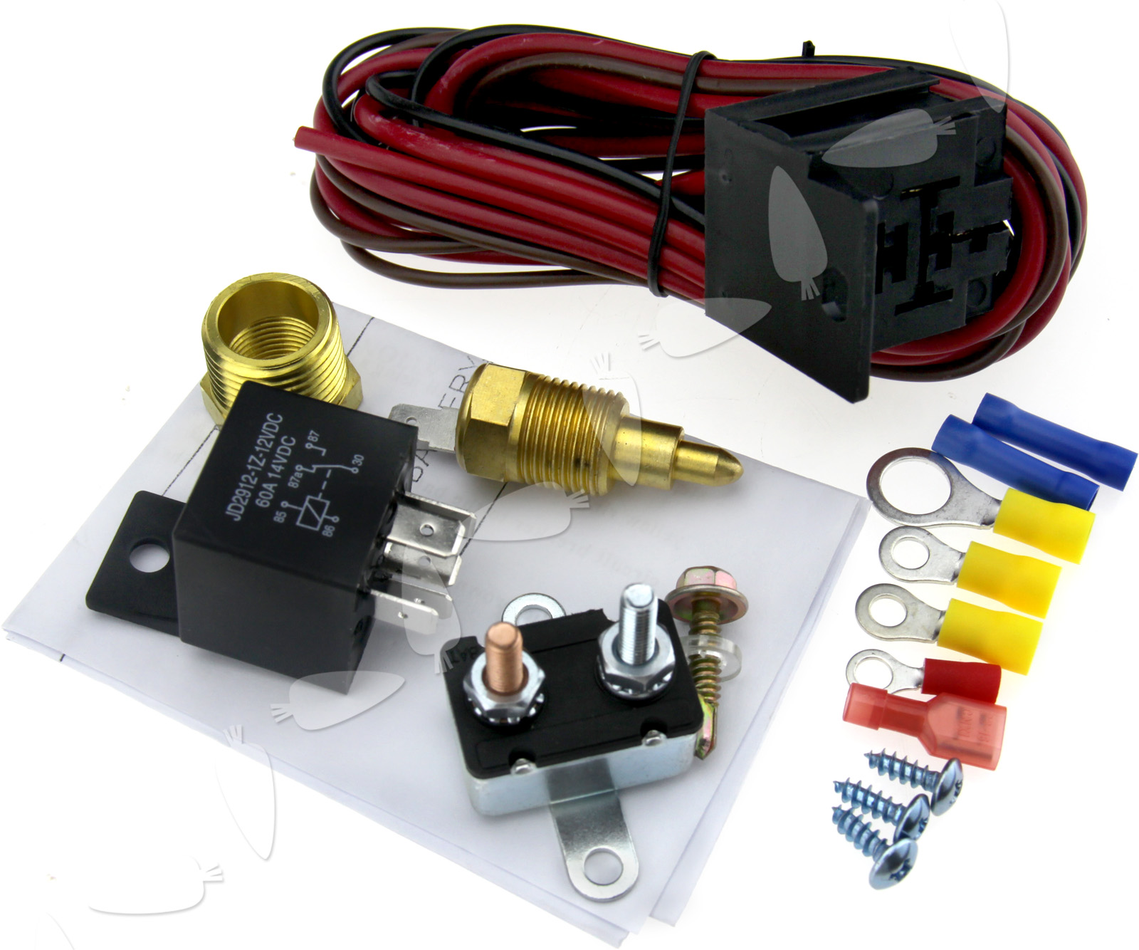 Fan Thermostat Switch Sensor Kits 200185 Degree 5 pins Relay Engine